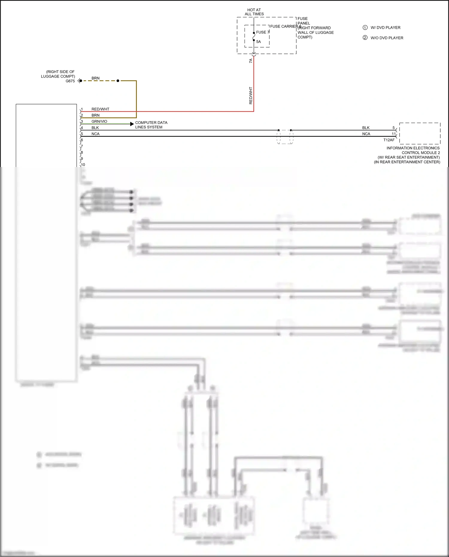 Wiring diagram fiber optic for Audi S8 D4 facelift (2013-2018) (10 of 12)