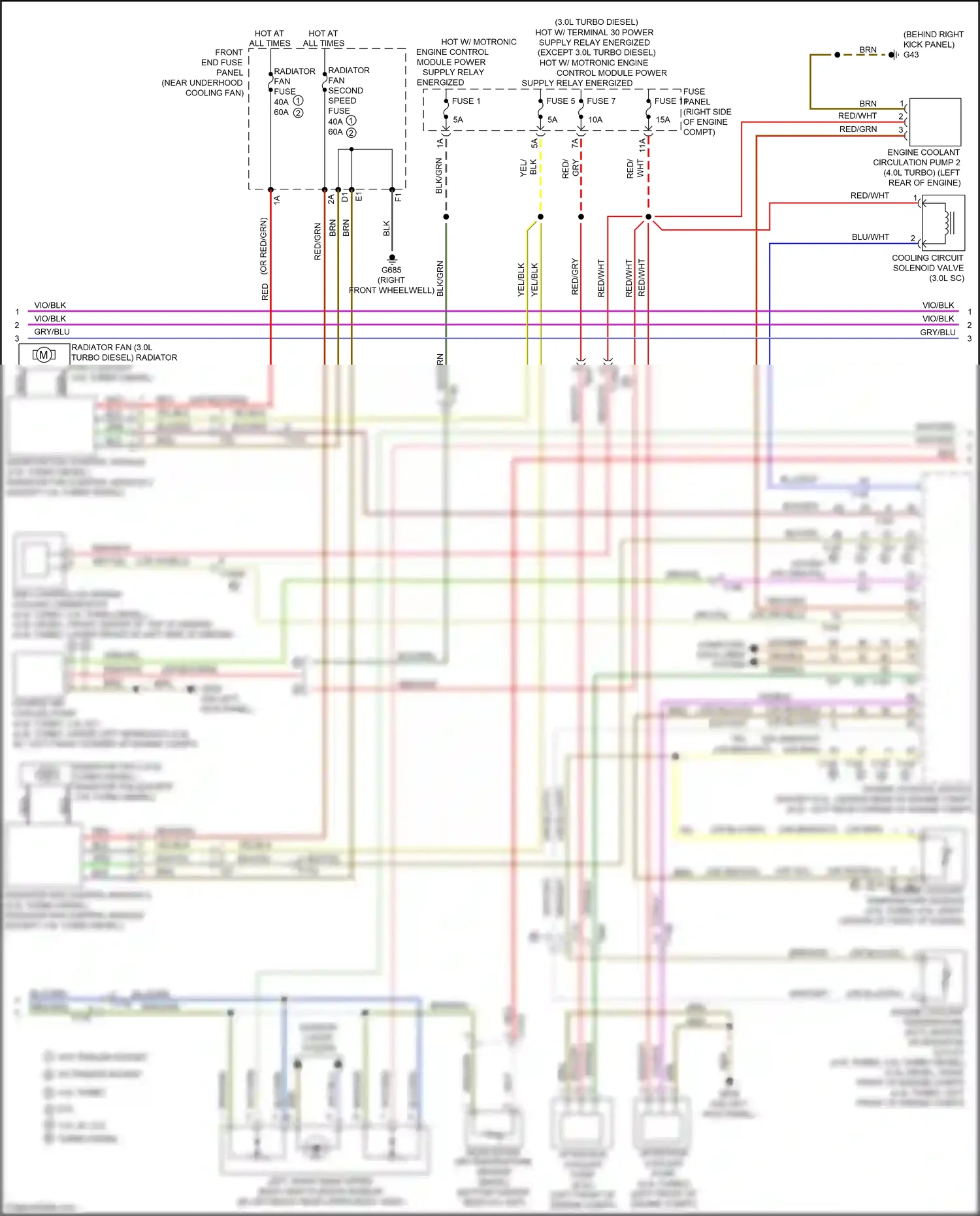 Wiring diagram fuse 11 for Audi S8 D4 facelift (2013-2018) (13 of 31)