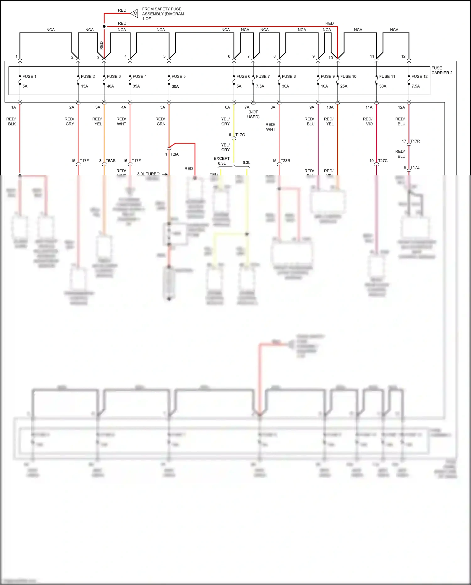 Wiring diagram fuse 3 for Audi S8 D4 facelift (2013-2018) (14 of 20)