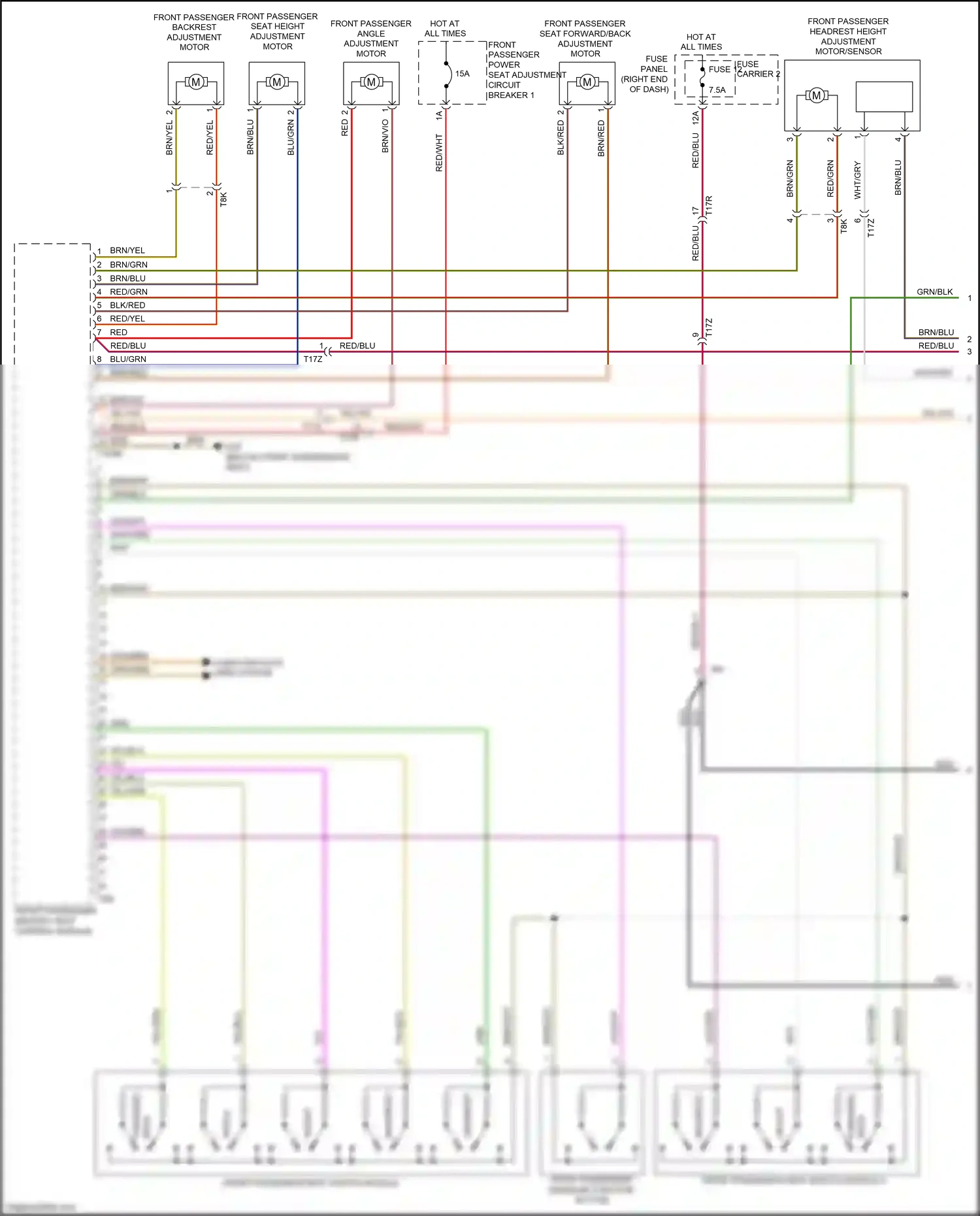 Wiring diagram fuse carrier 2 for Audi S8 D4 facelift (2013-2018) (24 of 45)