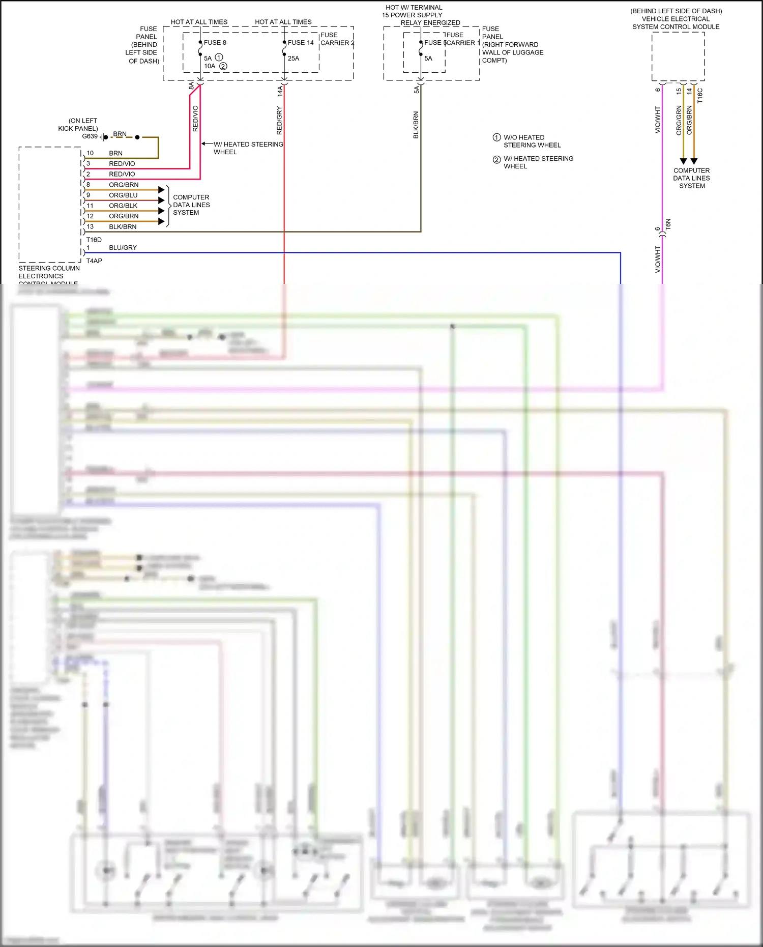 Wiring diagram fuse panel f for Audi S8 D4 facelift (2013-2018) (50 of 73)