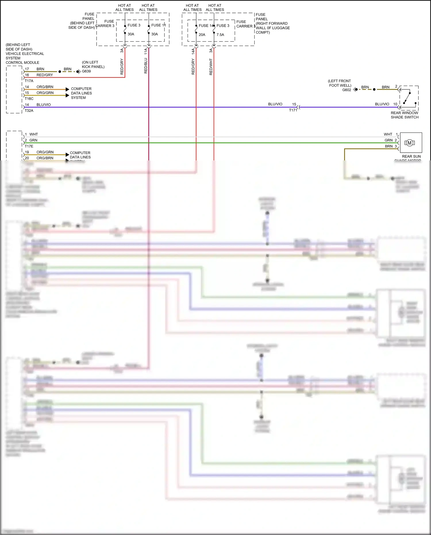 Wiring diagram gry/red for Audi S8 D4 facelift (2013-2018) (7 of 31)