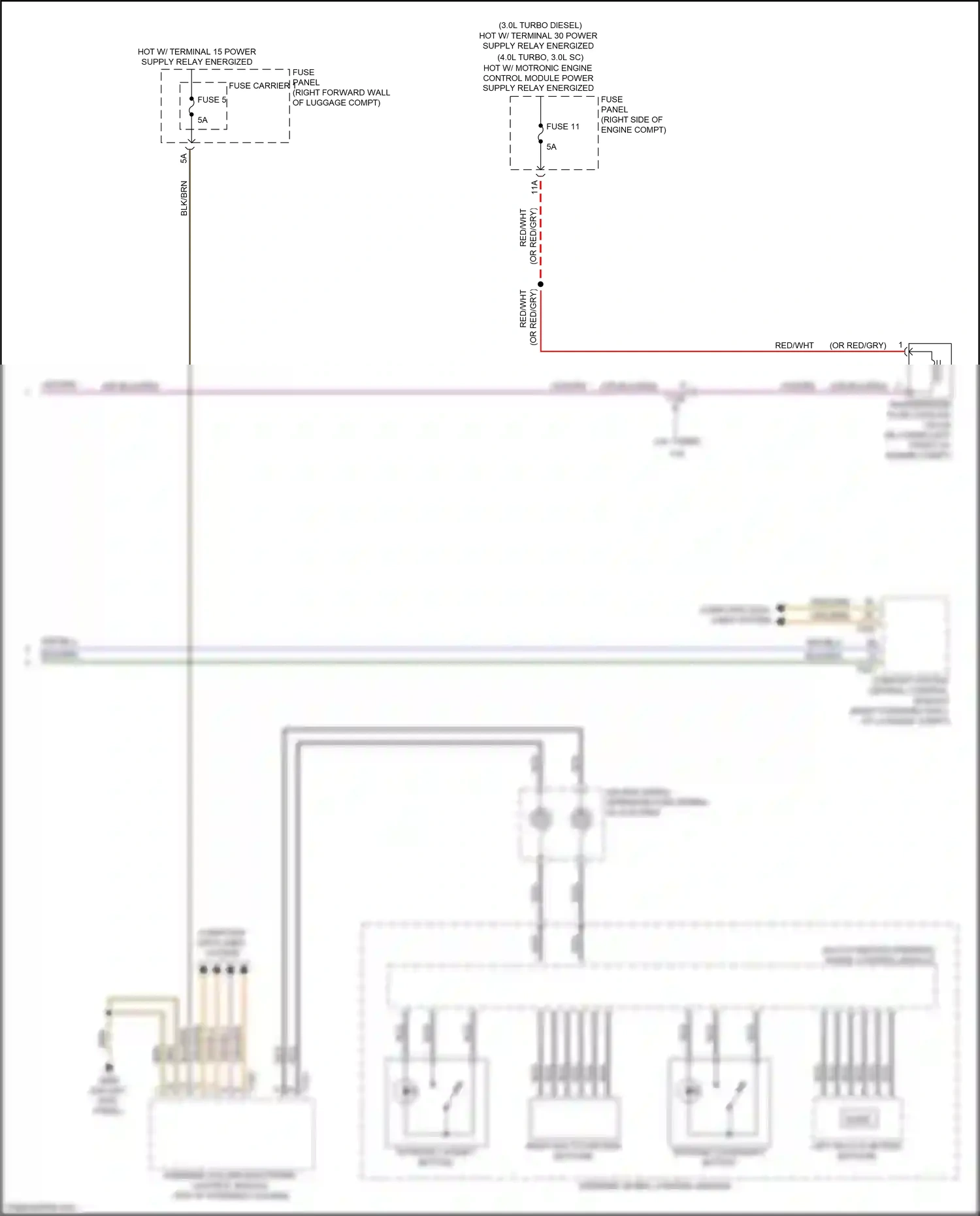 Wiring diagram multi-function steering wheel control module for Audi S8 D4 facelift (2013-2018) (1 of 4)