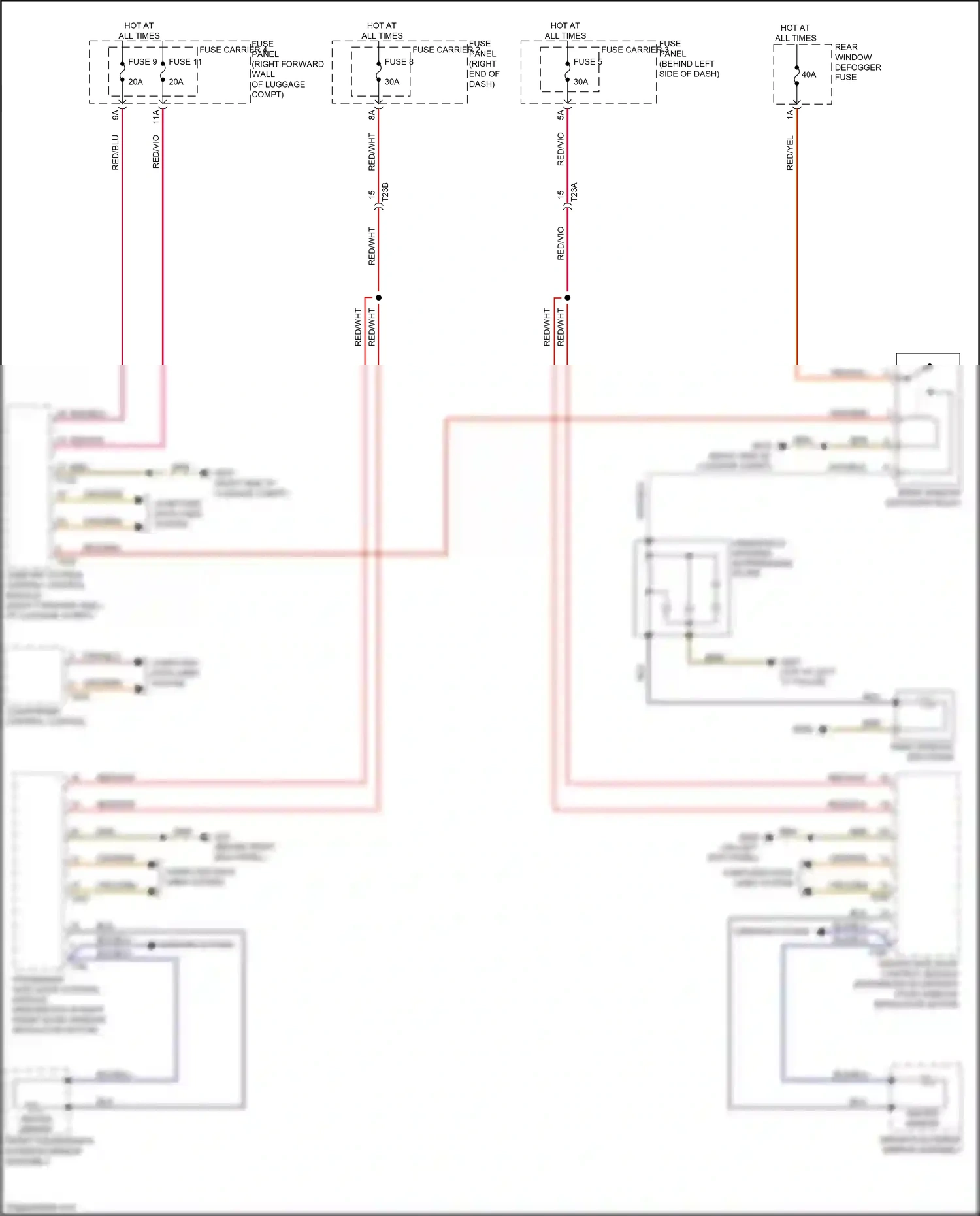 Audi S8 D4 facelift (2013-2018) (on left kick panel) wiring diagram  (17 of 48)