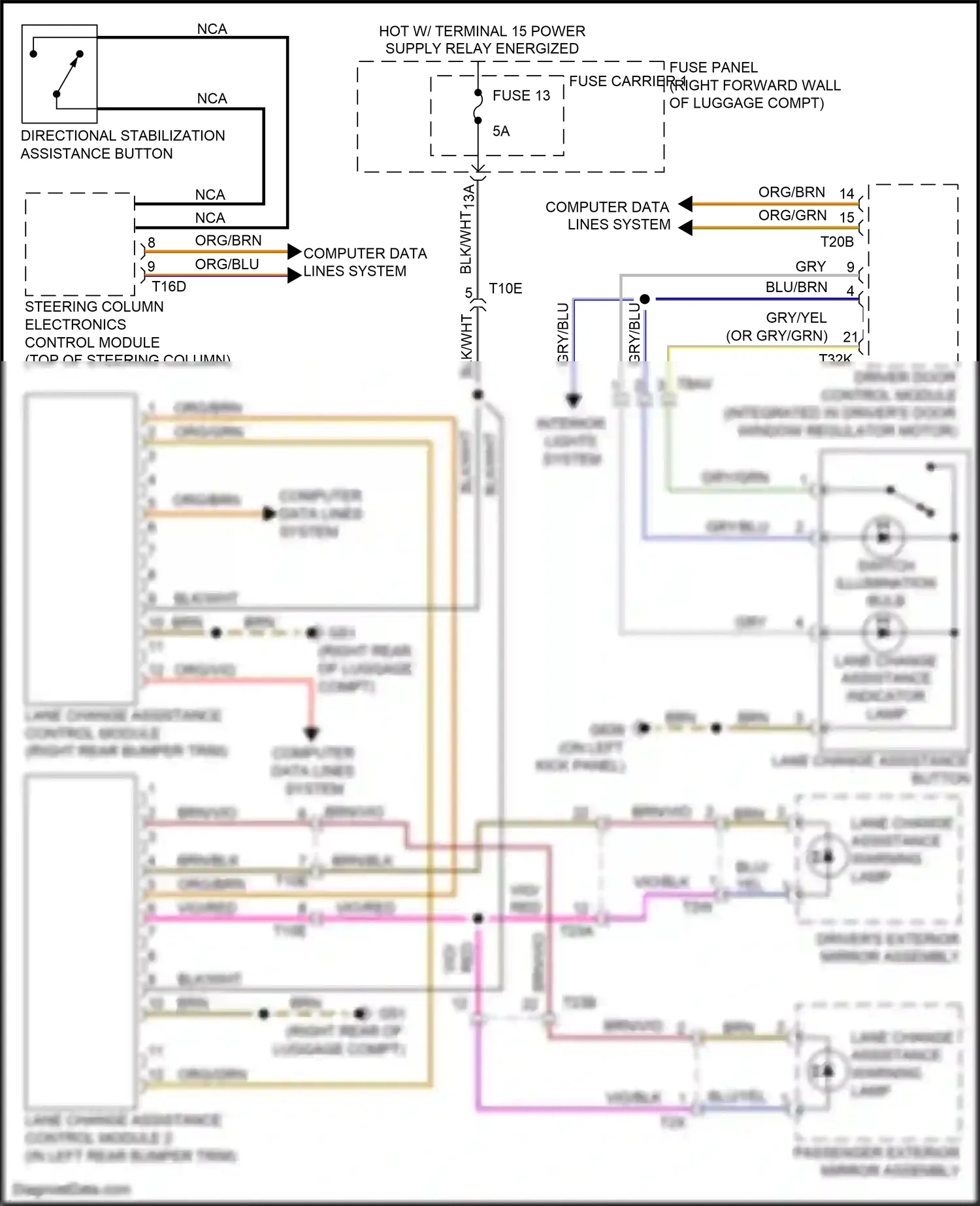 Wiring diagram org/blu for Audi S8 D4 facelift (2013-2018) (15 of 40)