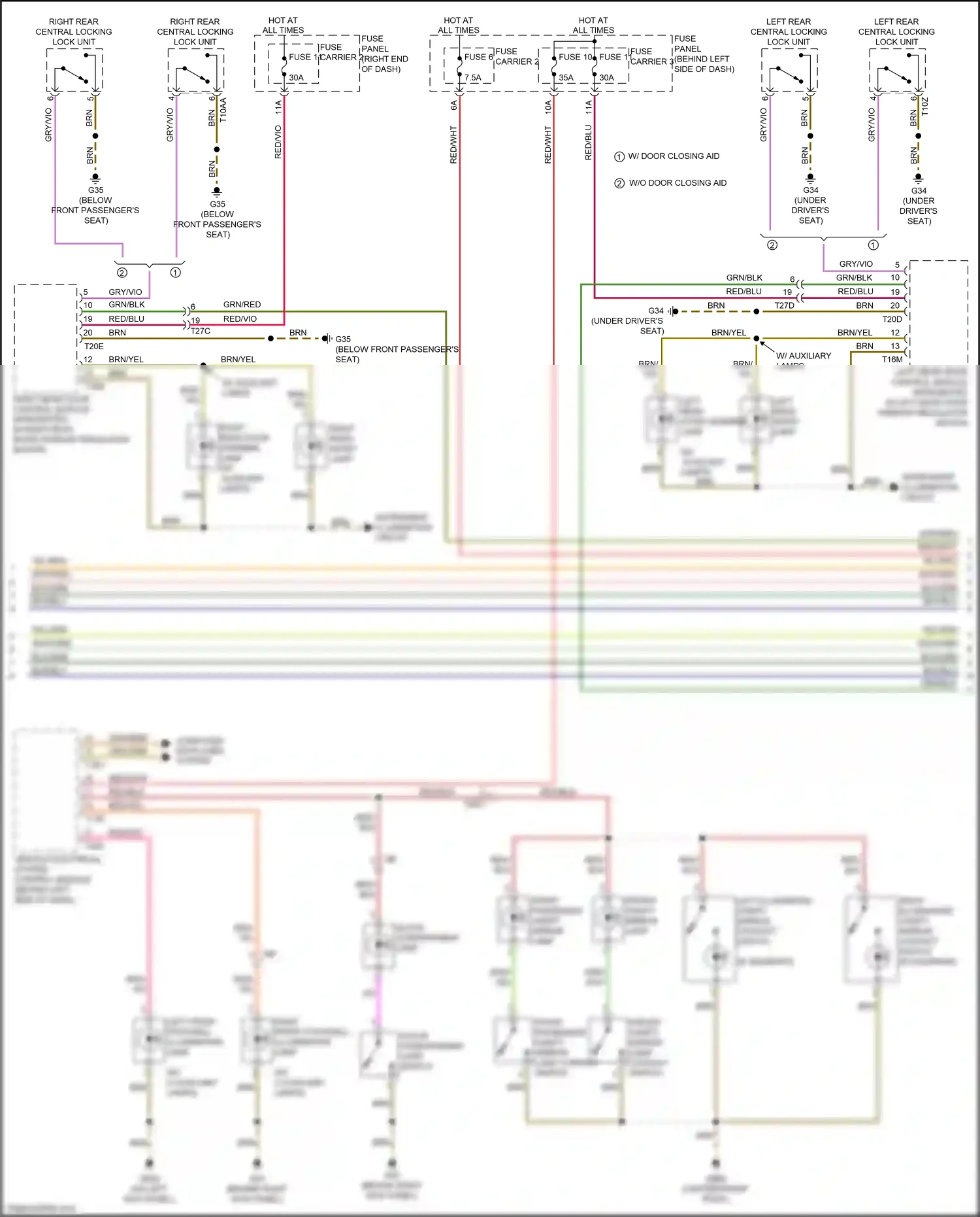 Wiring diagram red for Audi S8 D4 facelift (2013-2018) (12 of 75)