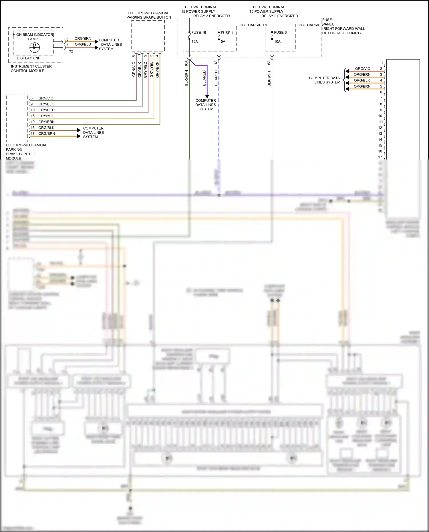 Audi S8 D4 facelift (2013-2018) system wiring diagram  (1 of 1)