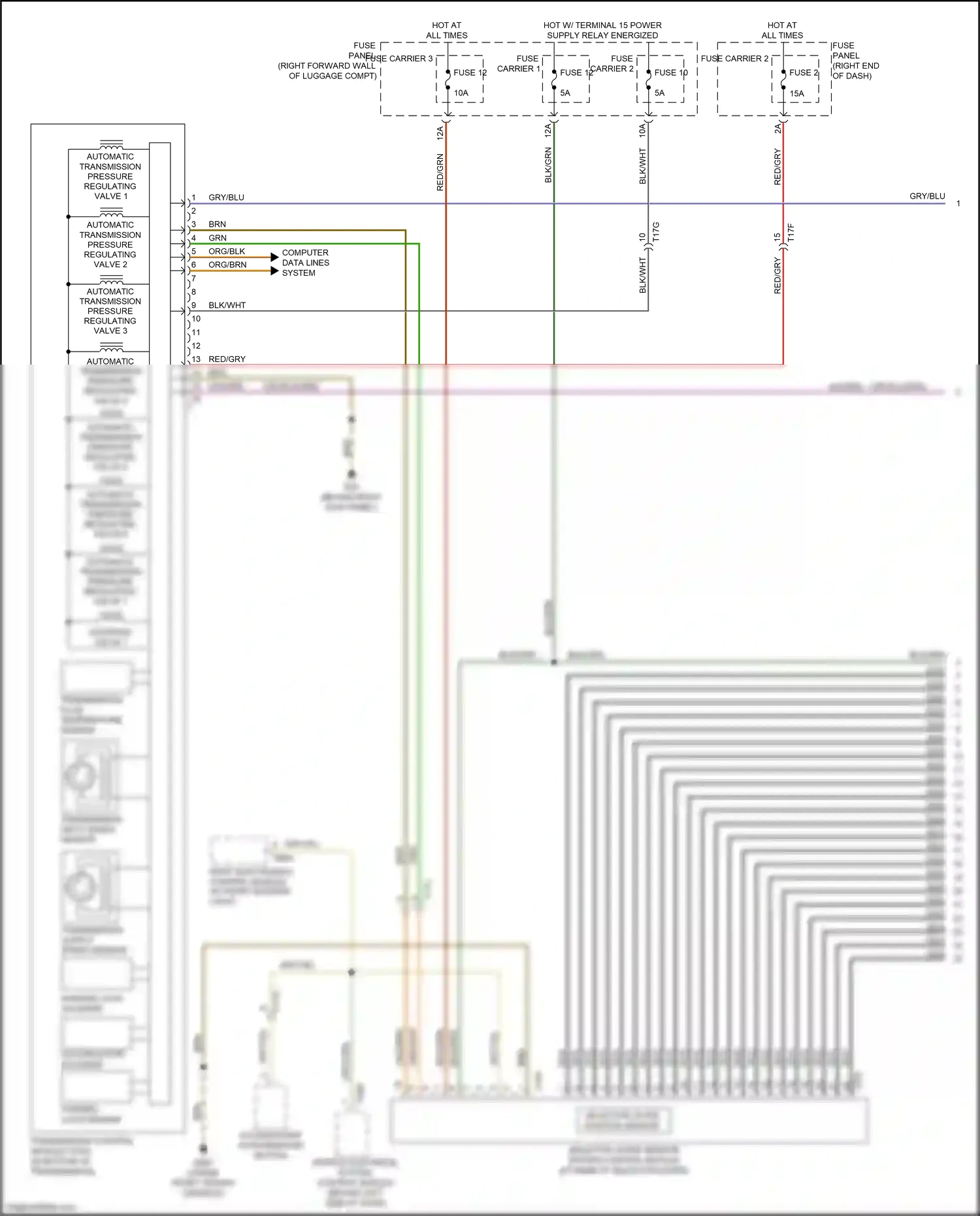 Wiring diagram transmission fluid temperature sensor for Audi S8 D4 facelift (2013-2018) (1 of 1)
