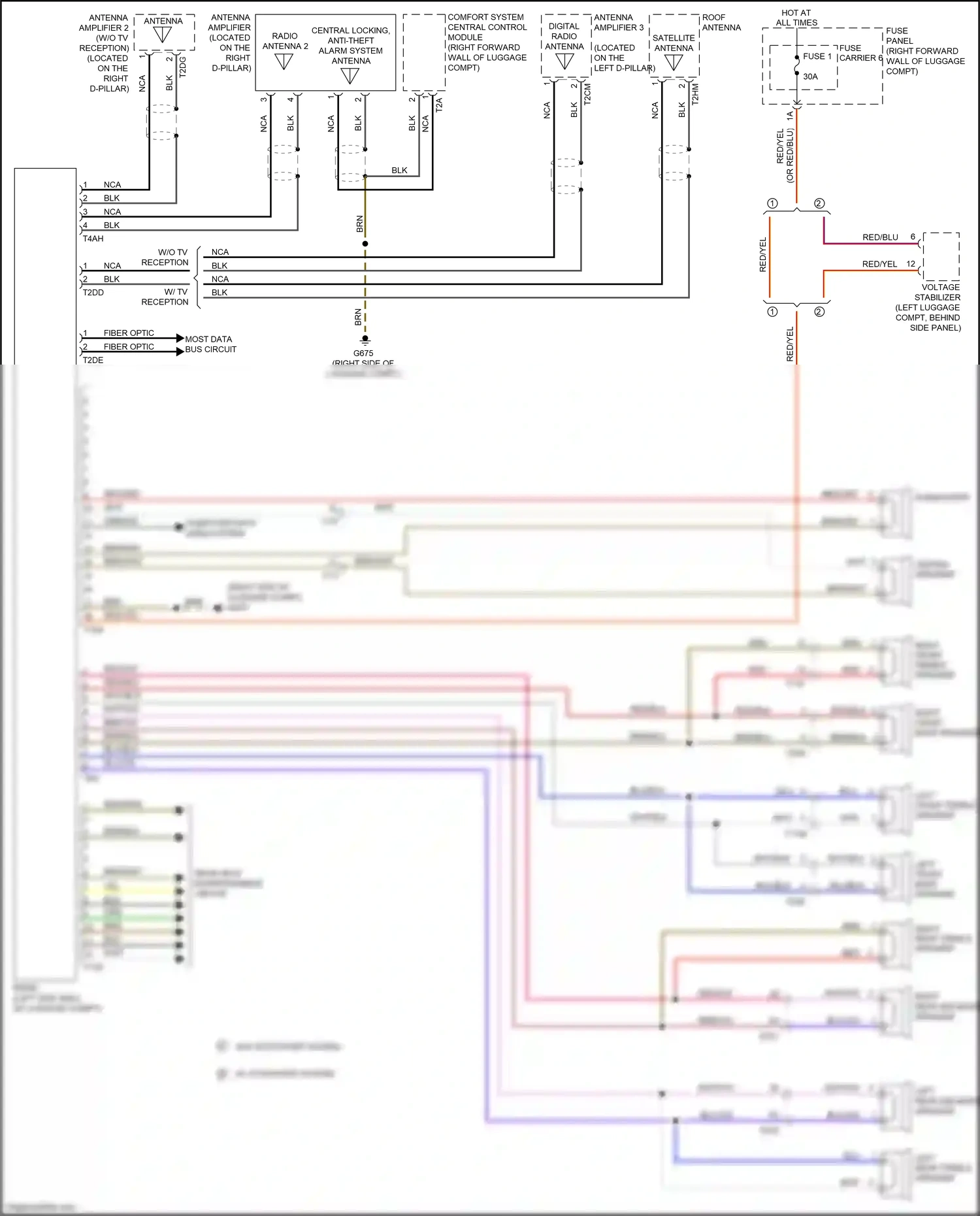 Wiring diagram w/o stop/start system for Audi S8 D4 facelift (2013-2018) (1 of 1)