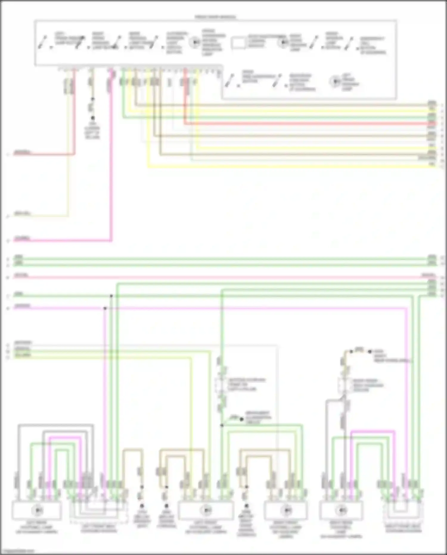 SQ5 Sportback Audi FY (2020-2024): Courtesy lamps circuit (2 of 6)