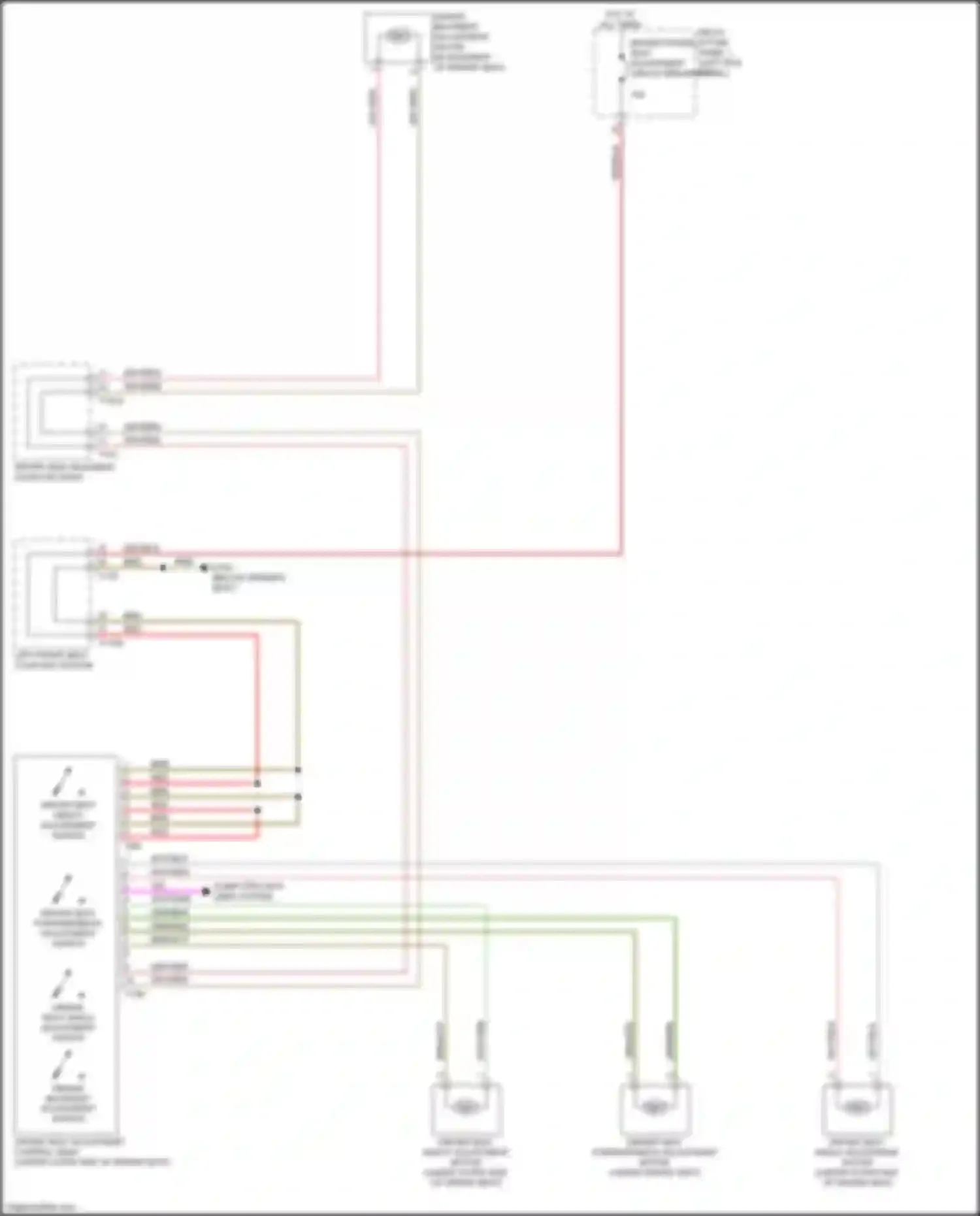 SQ5 Audi II facelift (2020-2024): Power seats circuit (1 of 2)