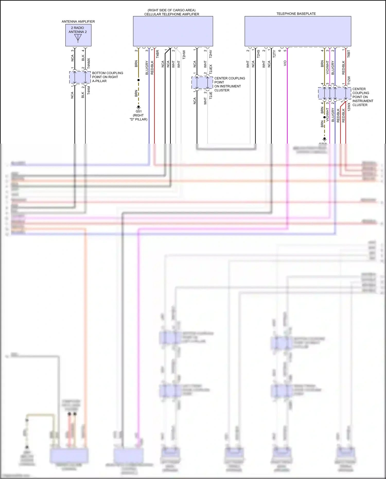 Audi SQ5 II facelift (2020-2024) computer data lines system wiring diagram  (14 of 115)