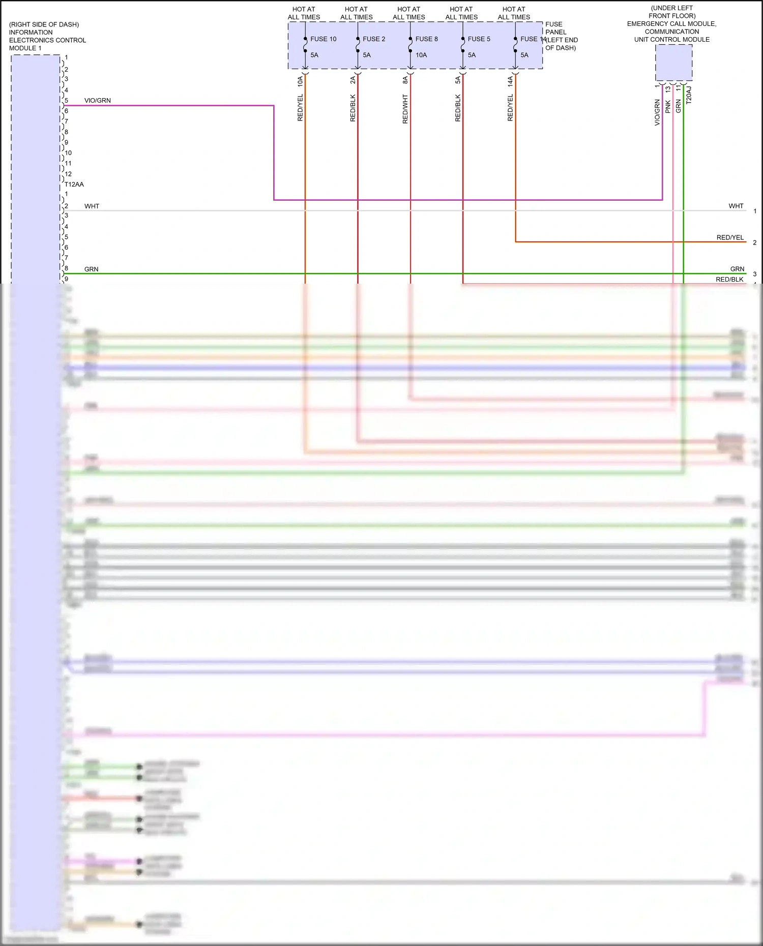 Audi SQ5 II facelift (2020-2024) computer data lines system wiring diagram  (13 of 115)