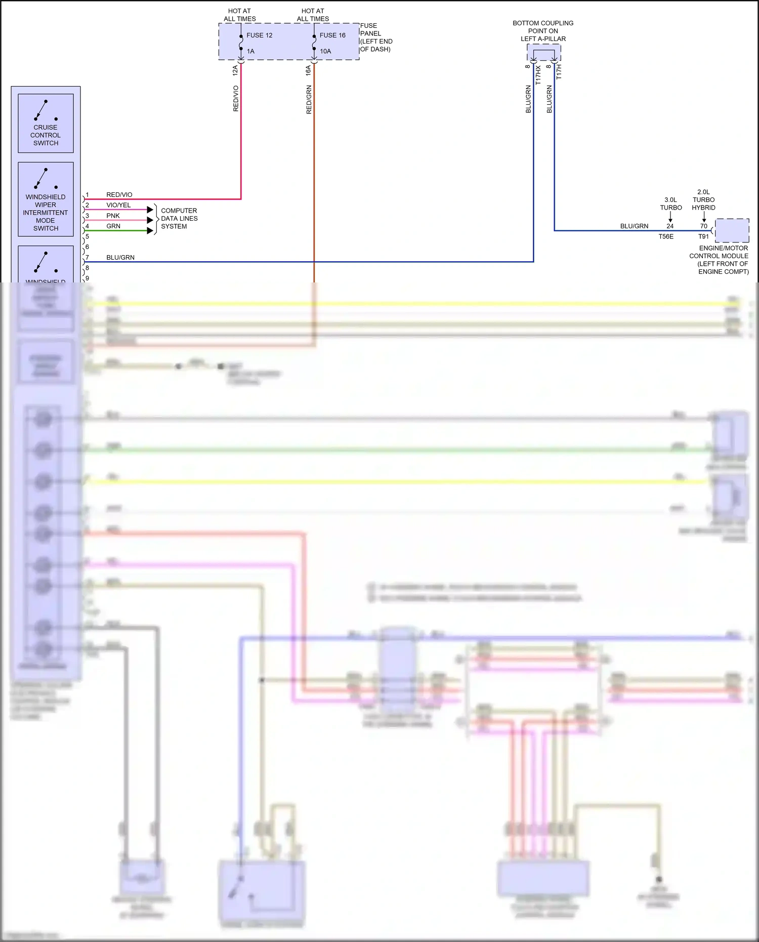 Audi SQ5 II facelift (2020-2024) computer data lines system wiring diagram  (79 of 115)