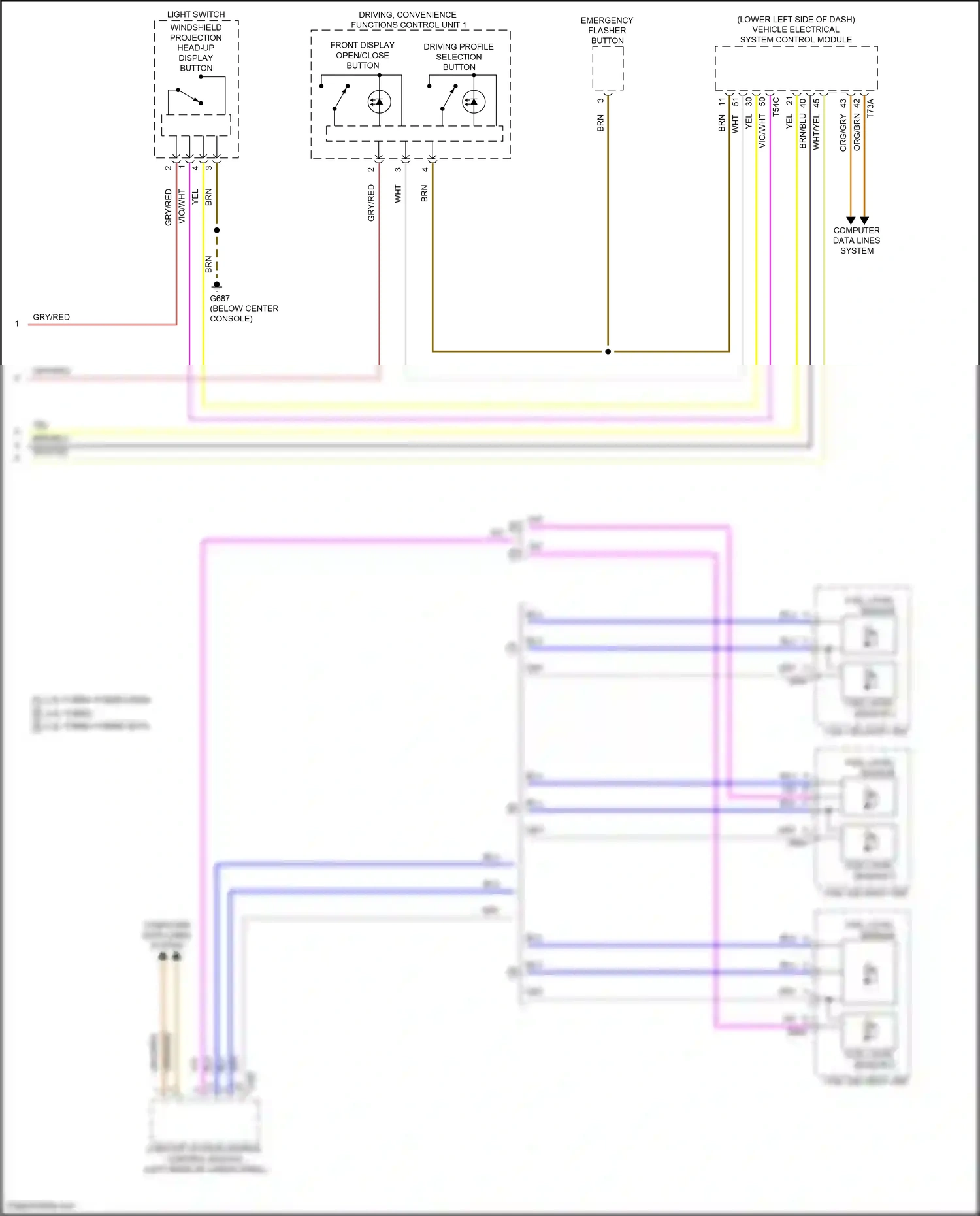 Audi SQ5 II facelift (2020-2024) computer data lines system wiring diagram  (26 of 115)