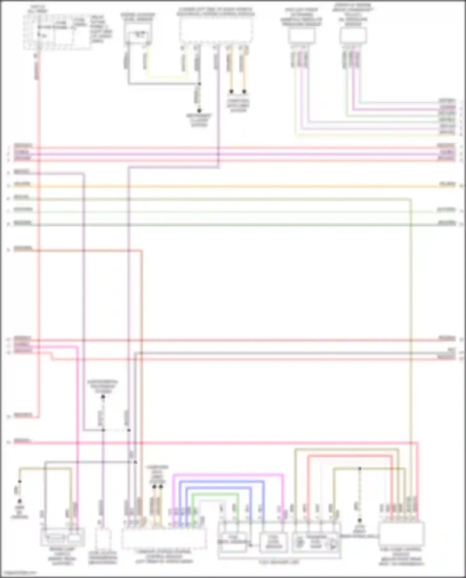 SQ5 Audi II (2017-2020): Wiring diagram engine performance 3.0l turbo, engine controls circuit (3 of 10)