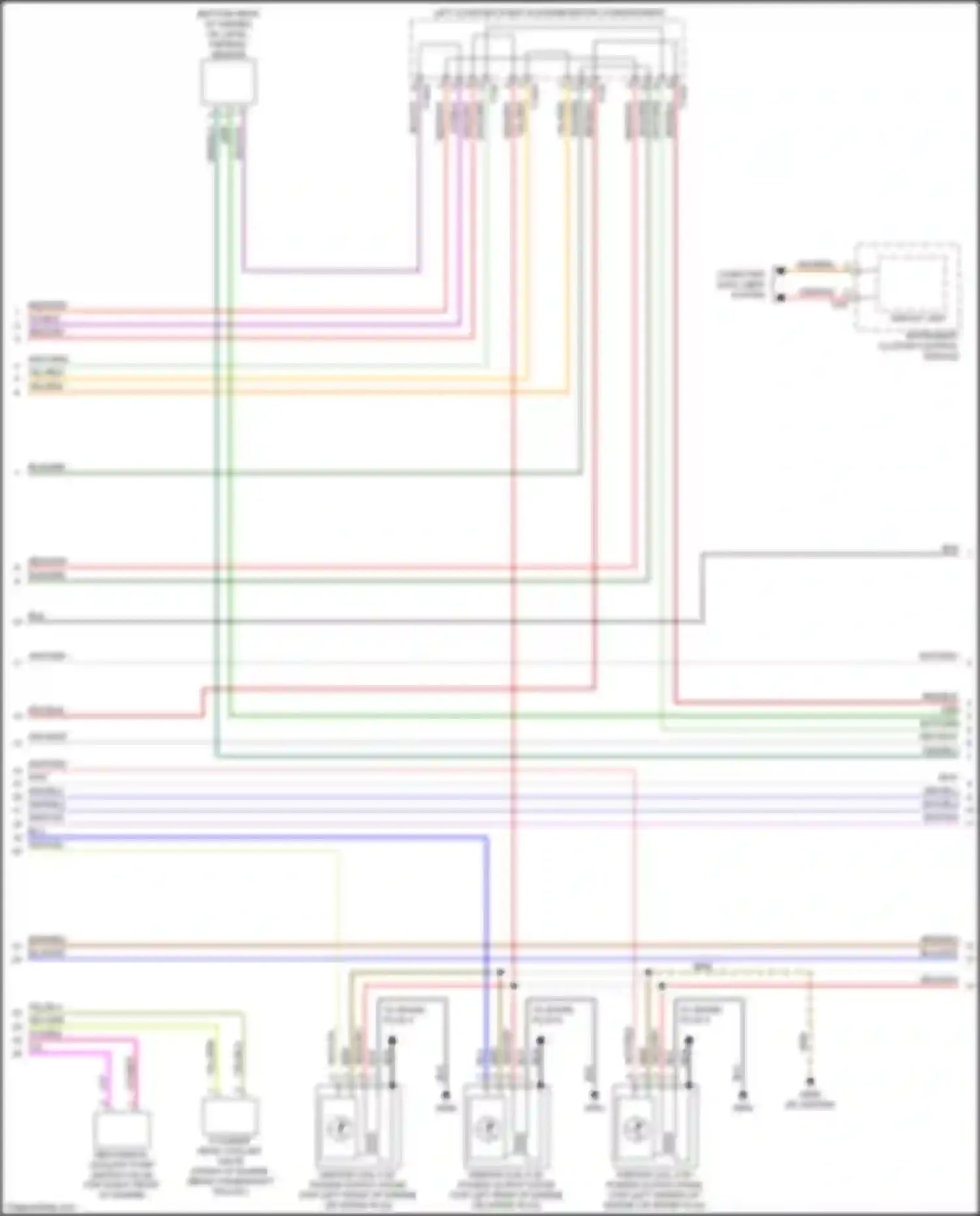 SQ5 Audi II (2017-2020): Wiring diagram engine performance 3.0l turbo, engine controls circuit (9 of 10)