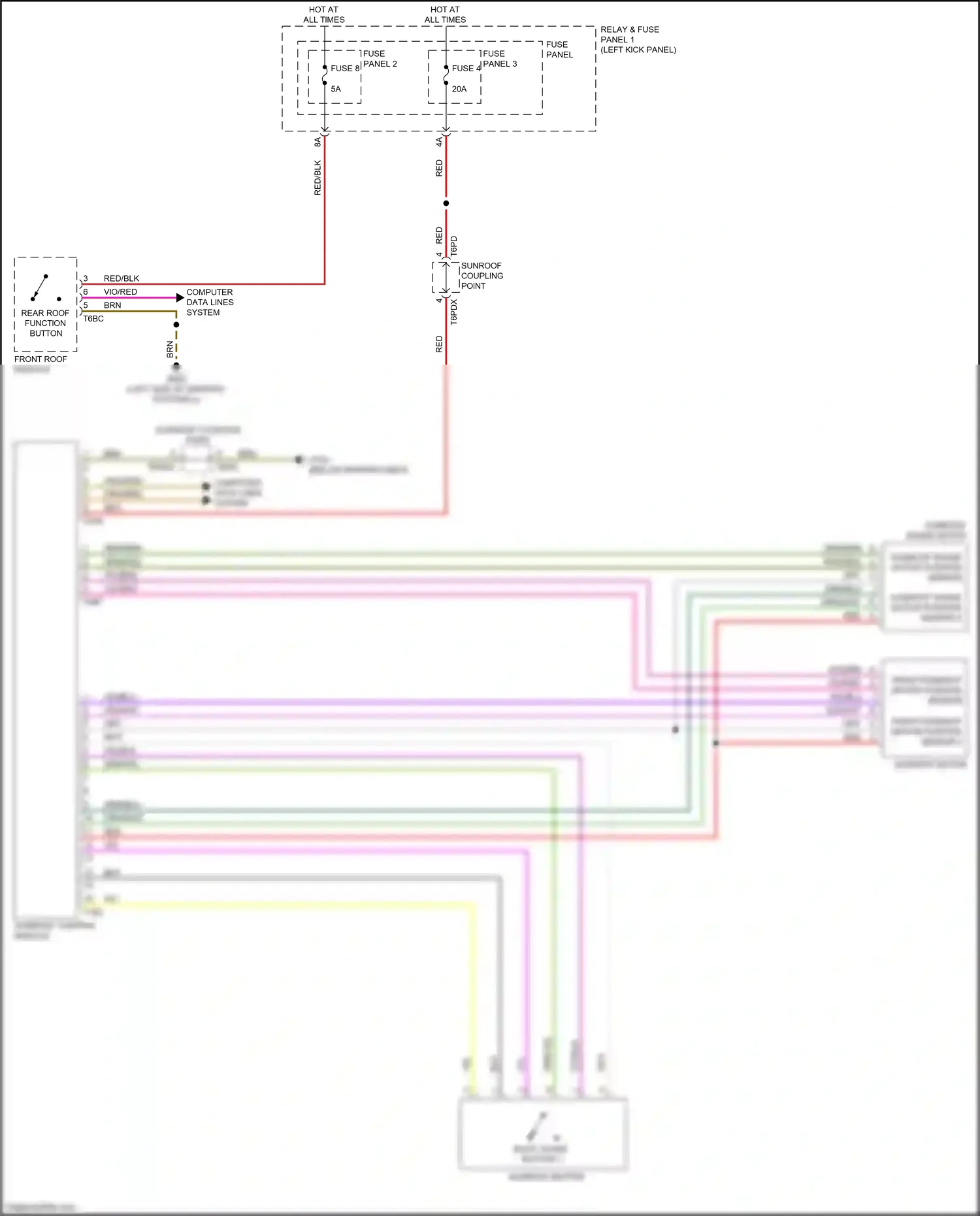 Audi SQ5 II (2017-2020) computer data lines system wiring diagram  (53 of 111)