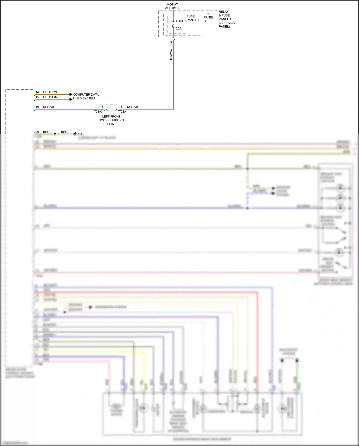 Audi SQ5 II (2017-2020) computer data lines system wiring diagram  (103 of 111)