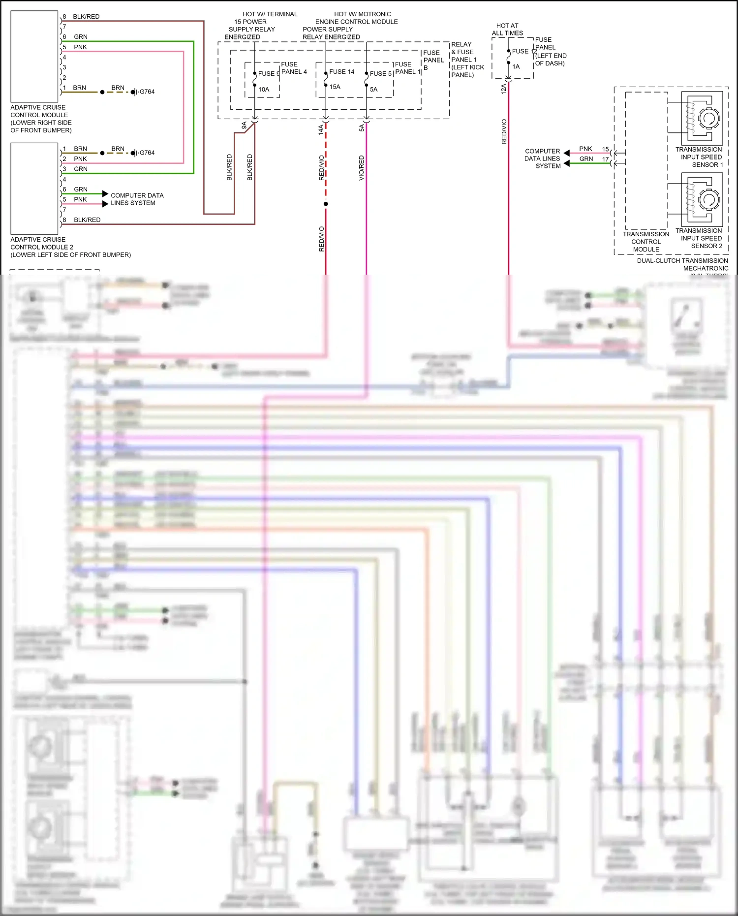 Audi SQ5 II (2017-2020) computer data lines system wiring diagram  (98 of 111)