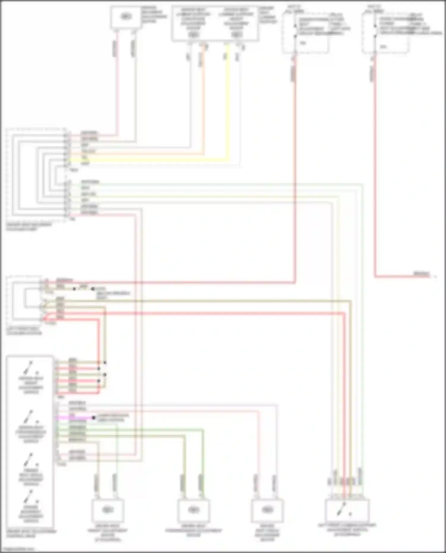 Wiring diagram driver seat forward/back adjustment motor for Audi SQ5 II (2017-2020) (1 of 1)
