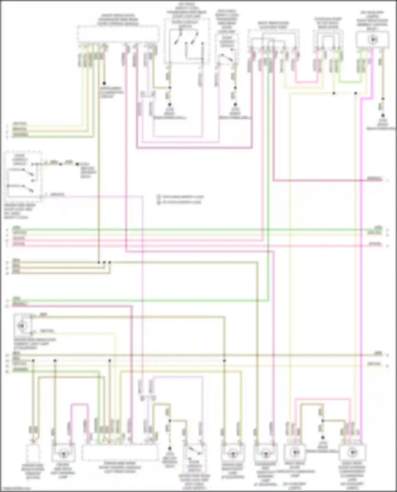 Wiring diagram driver side rear door lock unit for Audi SQ5 II (2017-2020) (1 of 1)