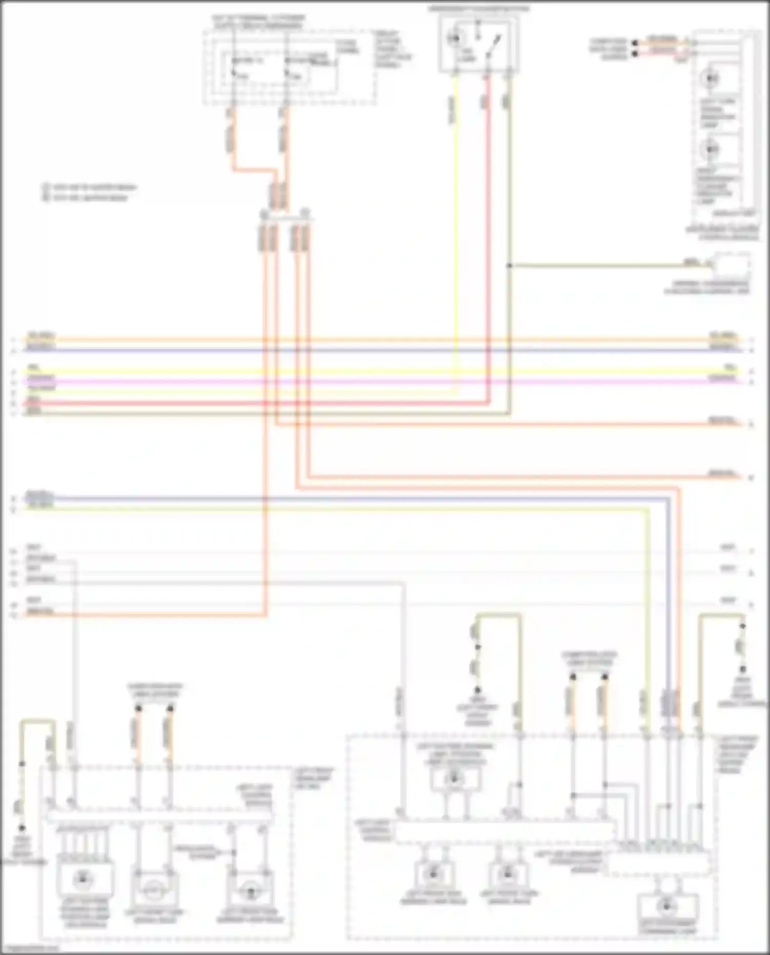 Wiring diagram driving, convenience functions control unit for Audi SQ5 II (2017-2020) (1 of 1)