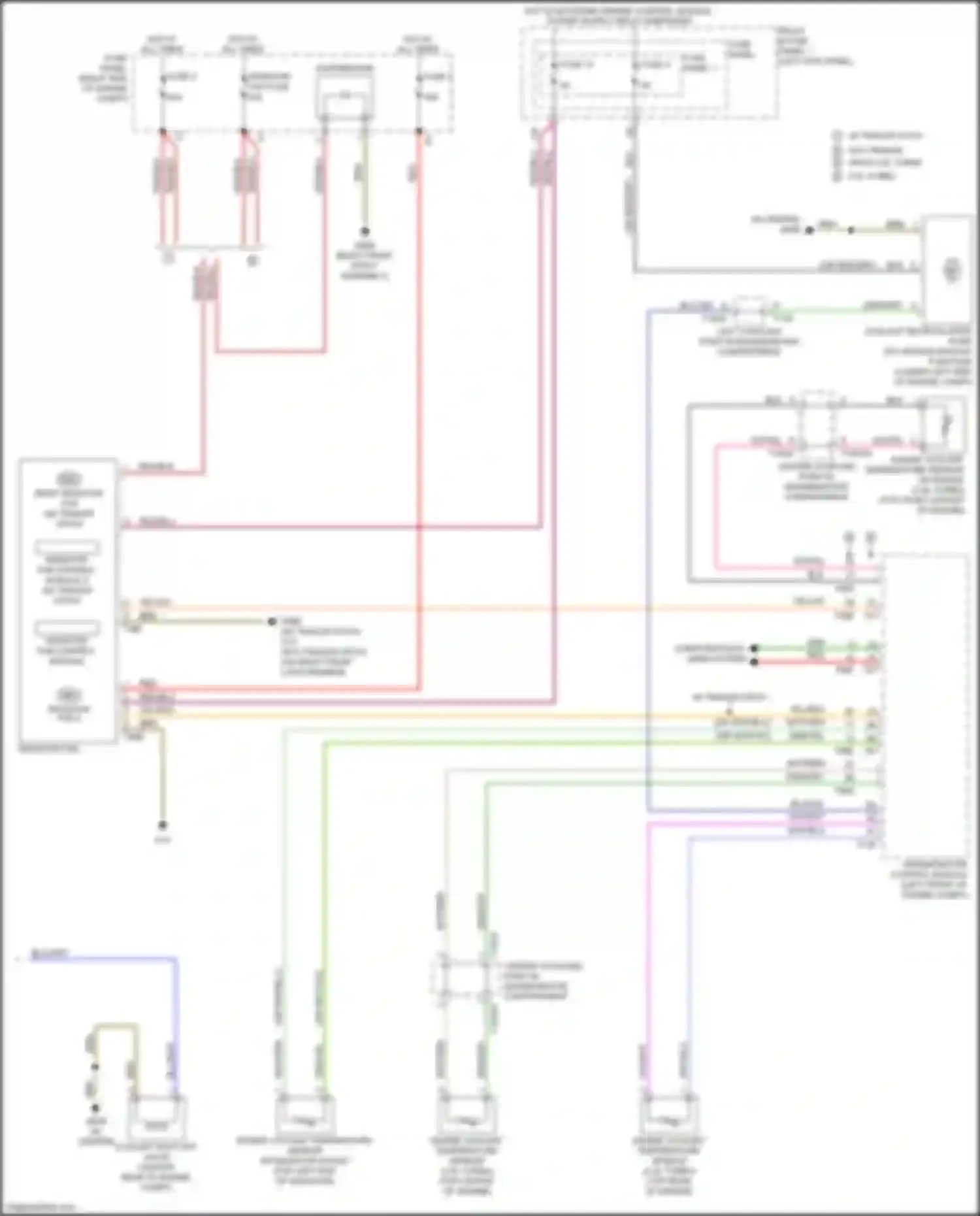 Wiring diagram engine coolant temperature sensor on radiator outlet for Audi SQ5 II (2017-2020) (1 of 4)