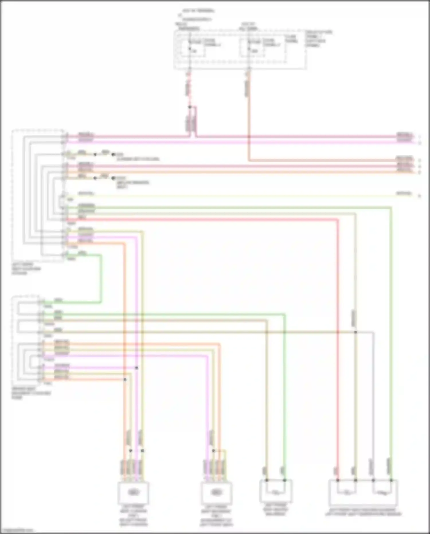 Wiring diagram fuse panel 4 for Audi SQ5 II (2017-2020) (6 of 21)