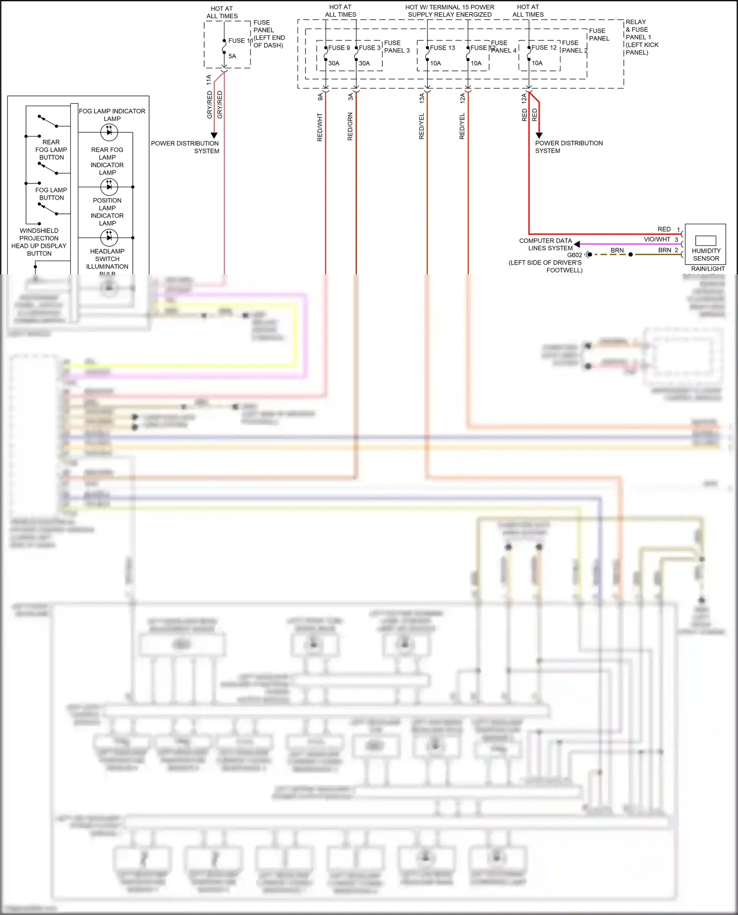 Audi SQ5 II (2017-2020) left headlamp current coding resistance 2 wiring diagram  (1 of 2)