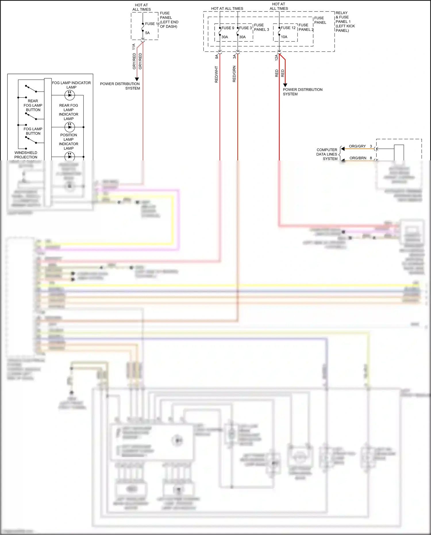 Audi SQ5 II (2017-2020) light switch wiring diagram  (3 of 8)