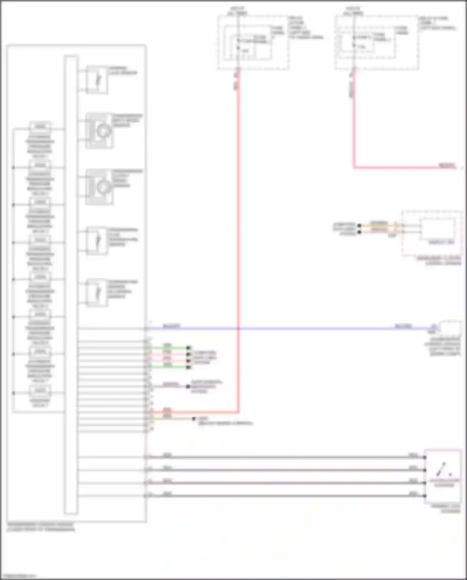 Wiring diagram parking lock solenoid for Audi SQ5 II (2017-2020) (1 of 2)