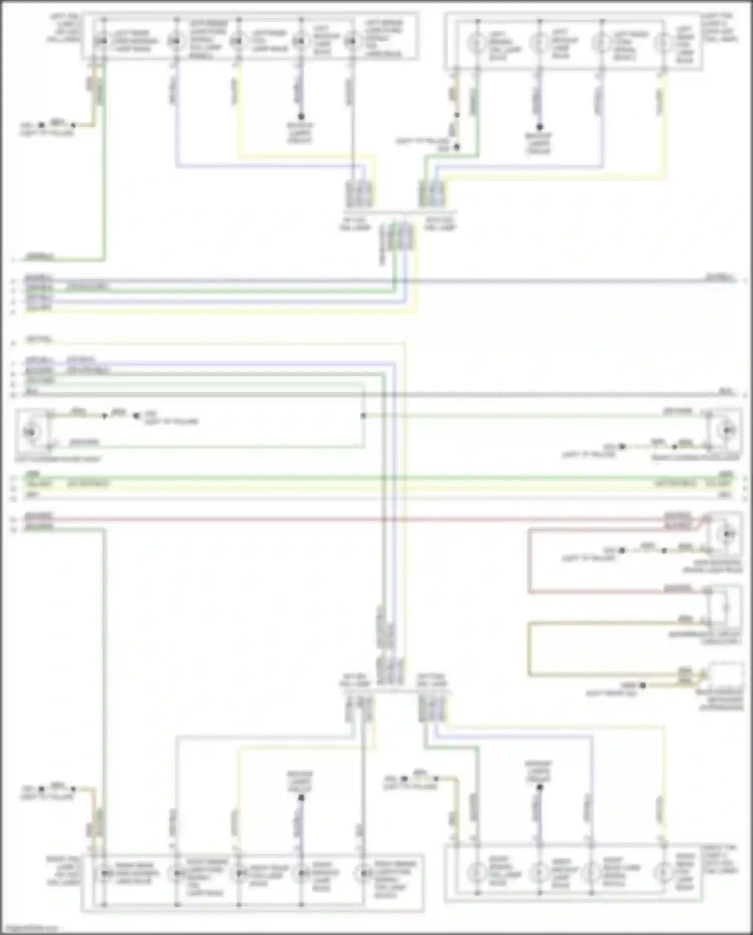 Wiring diagram rear fog lamp bulb for Audi SQ5 II (2017-2020) (1 of 1)