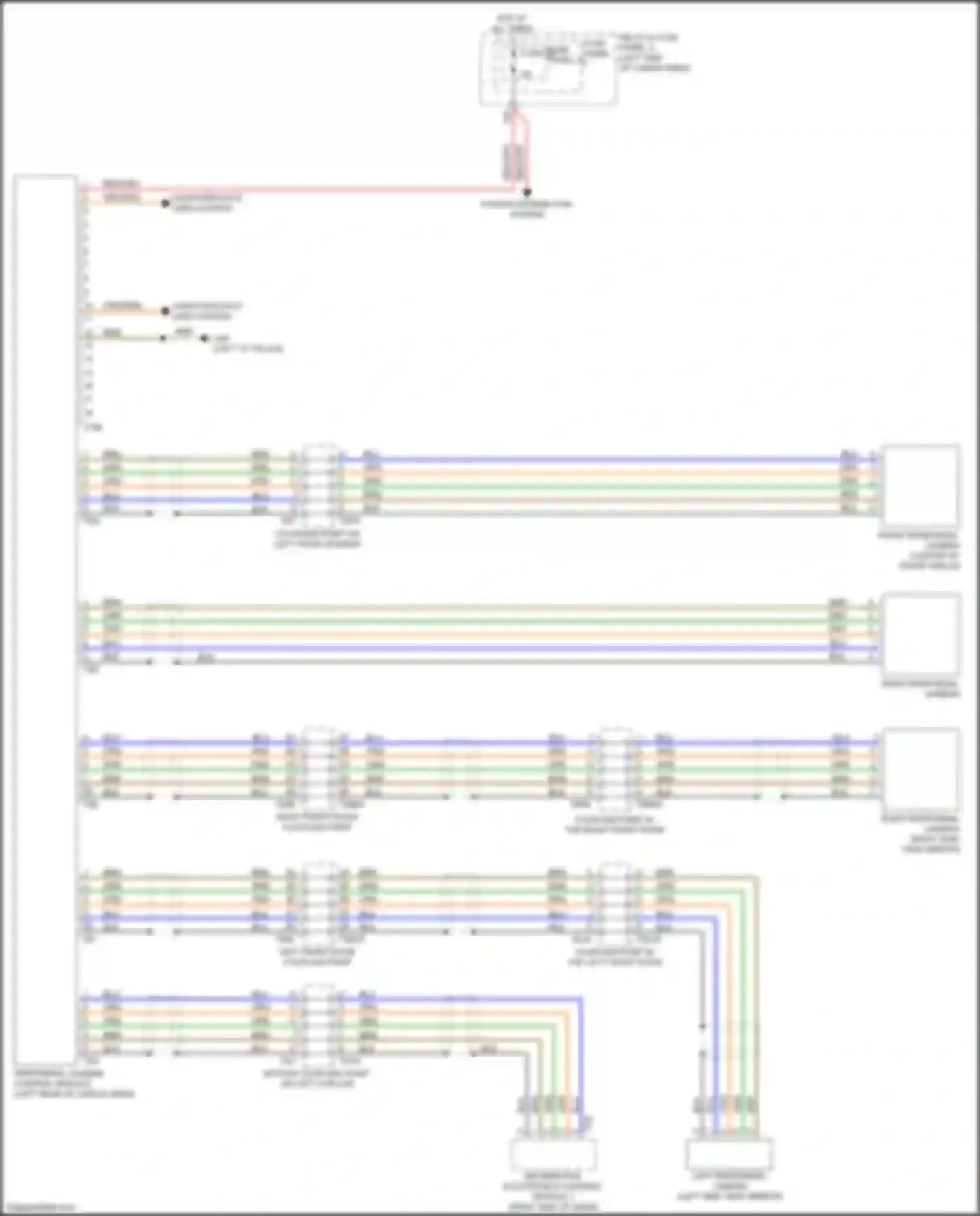 Wiring diagram relay & fuse panel 2 for Audi SQ5 II (2017-2020) (14 of 34)