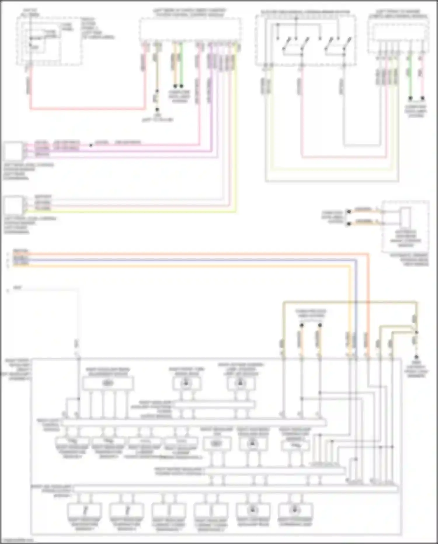 Wiring diagram right high beam headlamp bulb for Audi SQ5 II (2017-2020) (2 of 2)