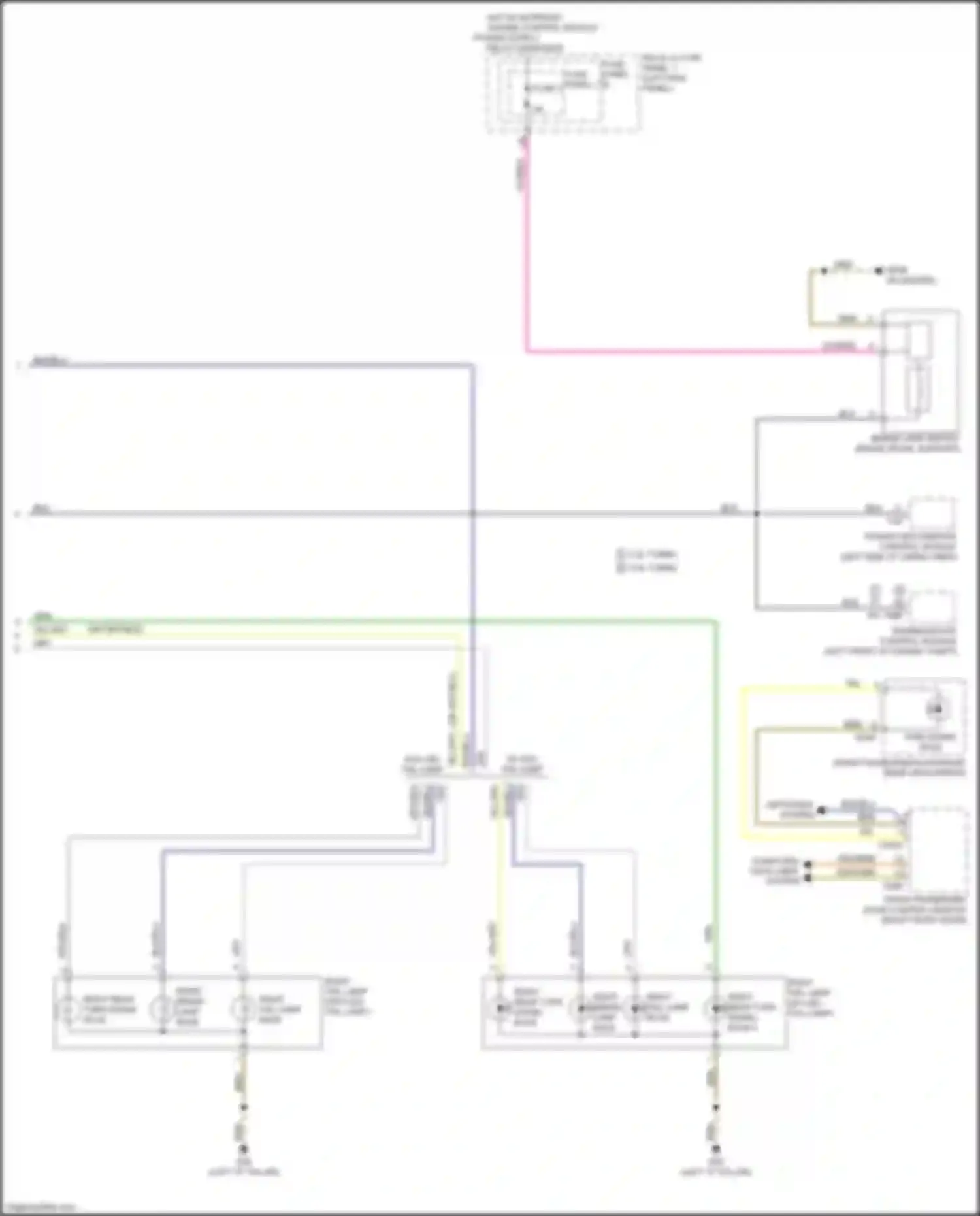 Wiring diagram right rear turn signal bulb 2 for Audi SQ5 II (2017-2020) (2 of 2)
