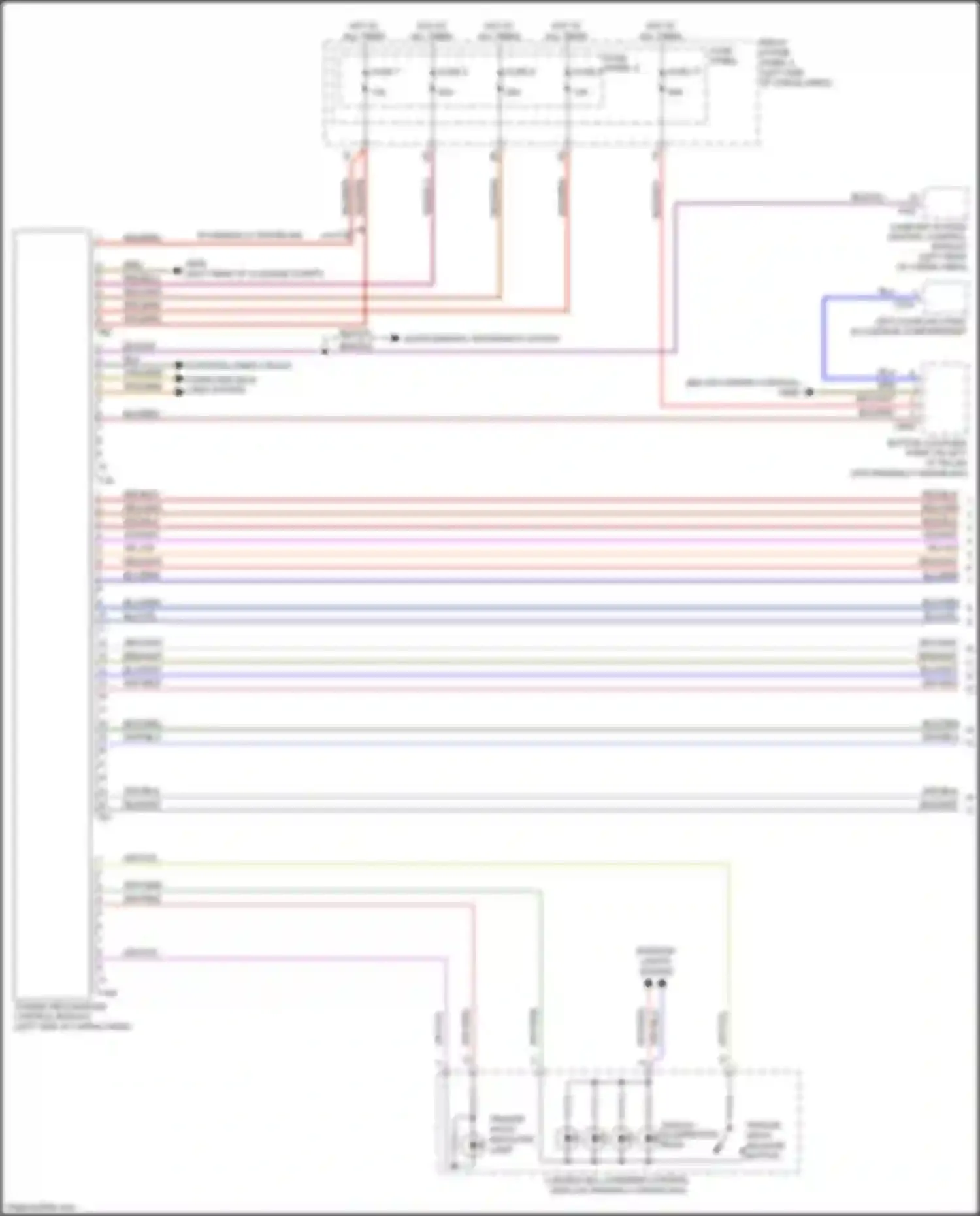 Wiring diagram supplemental restraints system for Audi SQ5 II (2017-2020) (9 of 13)