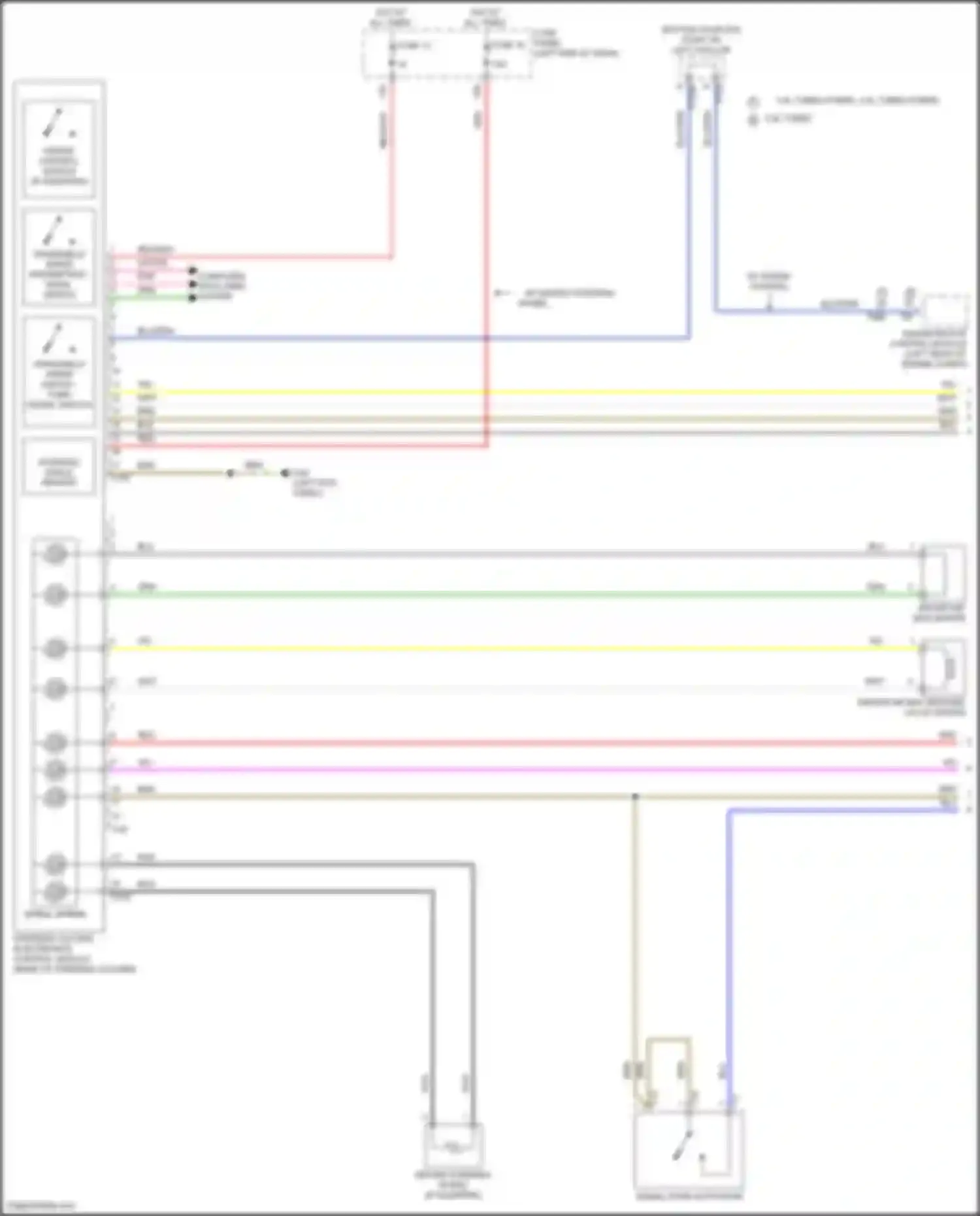 SQ7 Audi 4M facelift (2019-2024): Steering column electronic systems control module circuit (1 of 2)