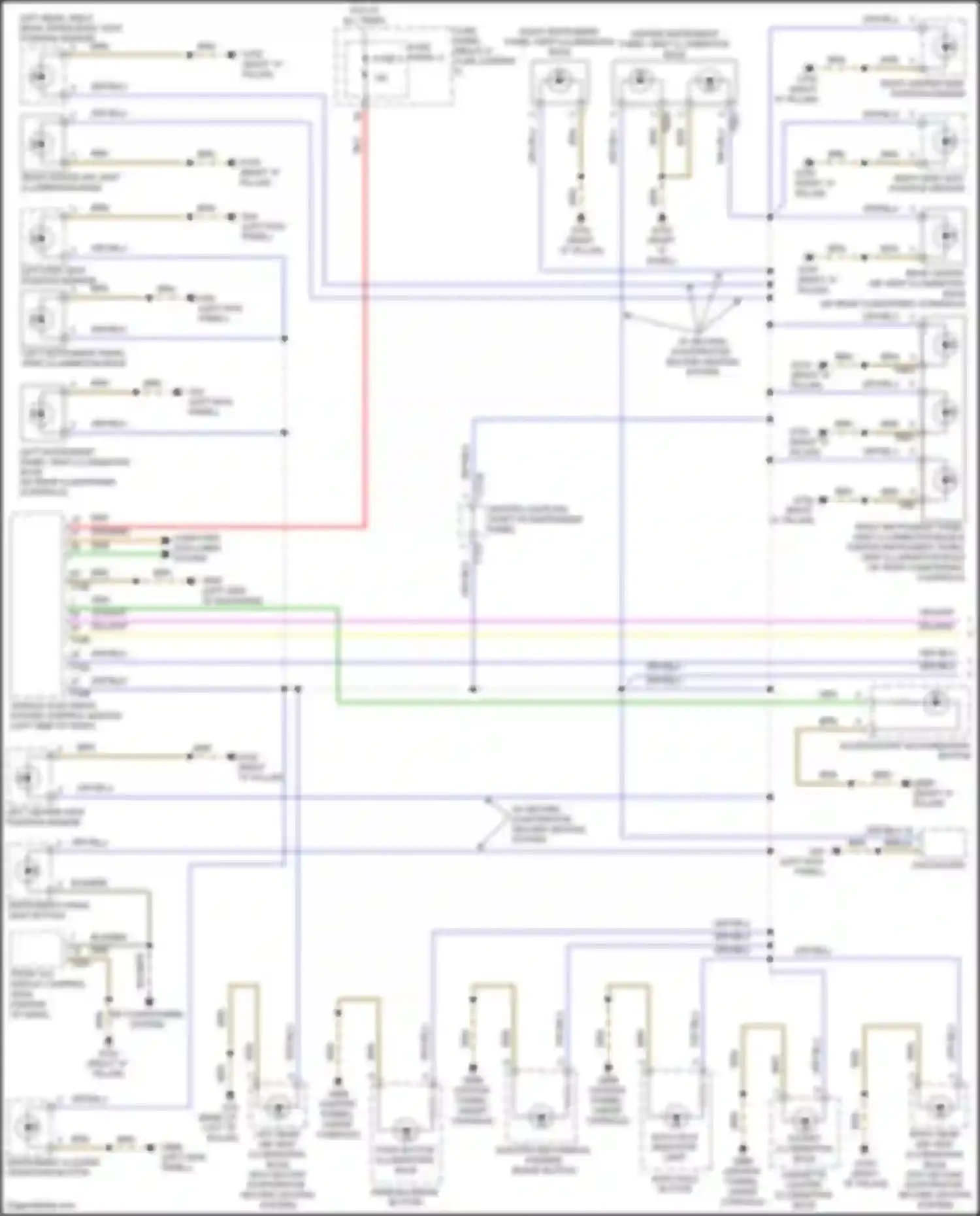SQ7 Audi 4M facelift (2019-2024): Instrument illumination circuit (1 of 5)