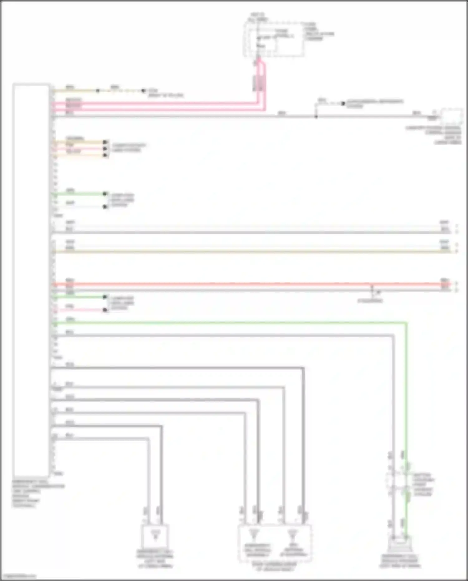 SQ7 Audi 4M facelift (2019-2024): Emergency call circuit, w/ connect plus (1 of 2)