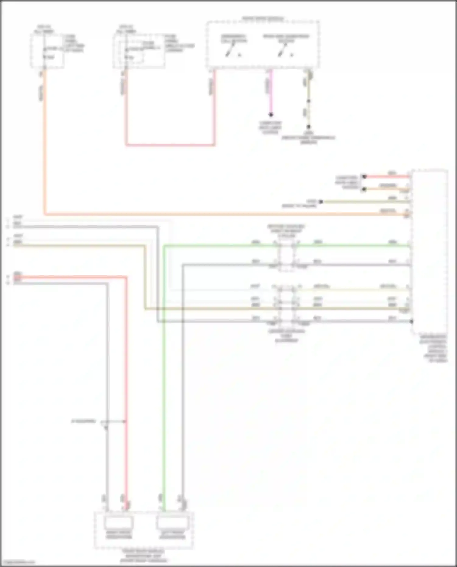 SQ7 Audi 4M facelift (2019-2024): Emergency call circuit, w/ connect plus (2 of 2)