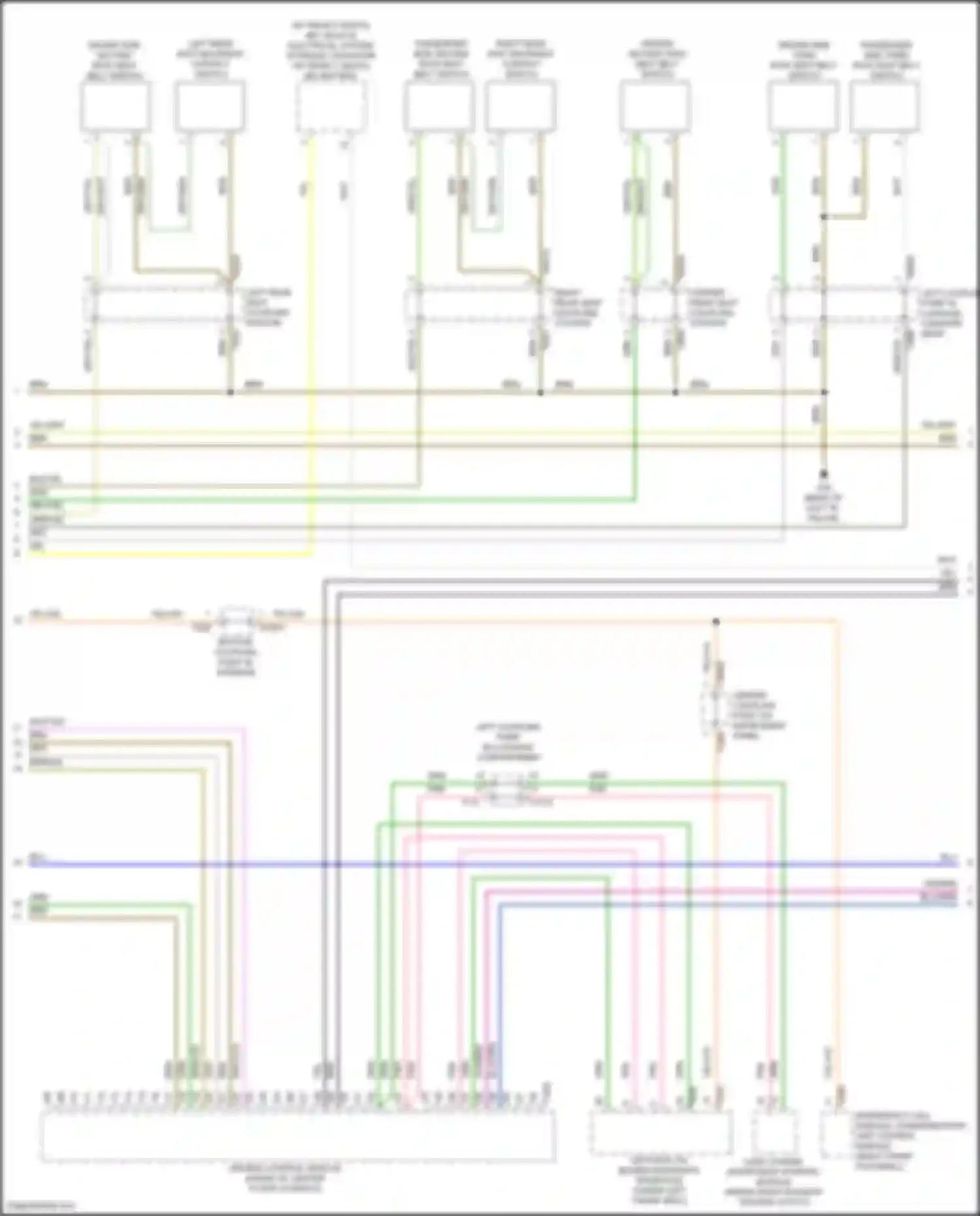 SQ7 Audi 4M facelift (2019-2024): Supplemental restraints circuit (2 of 5)