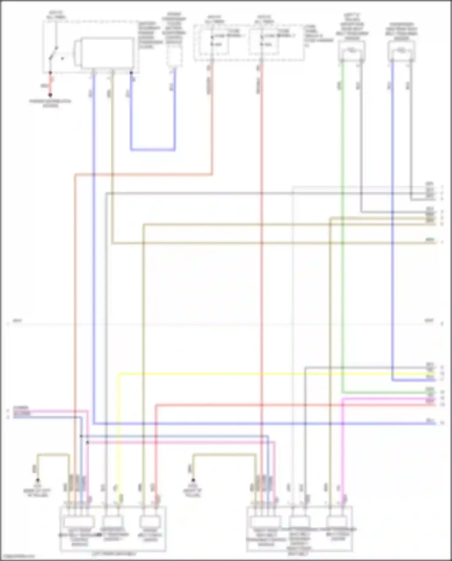 SQ7 Audi 4M facelift (2019-2024): Supplemental restraints circuit (4 of 5)