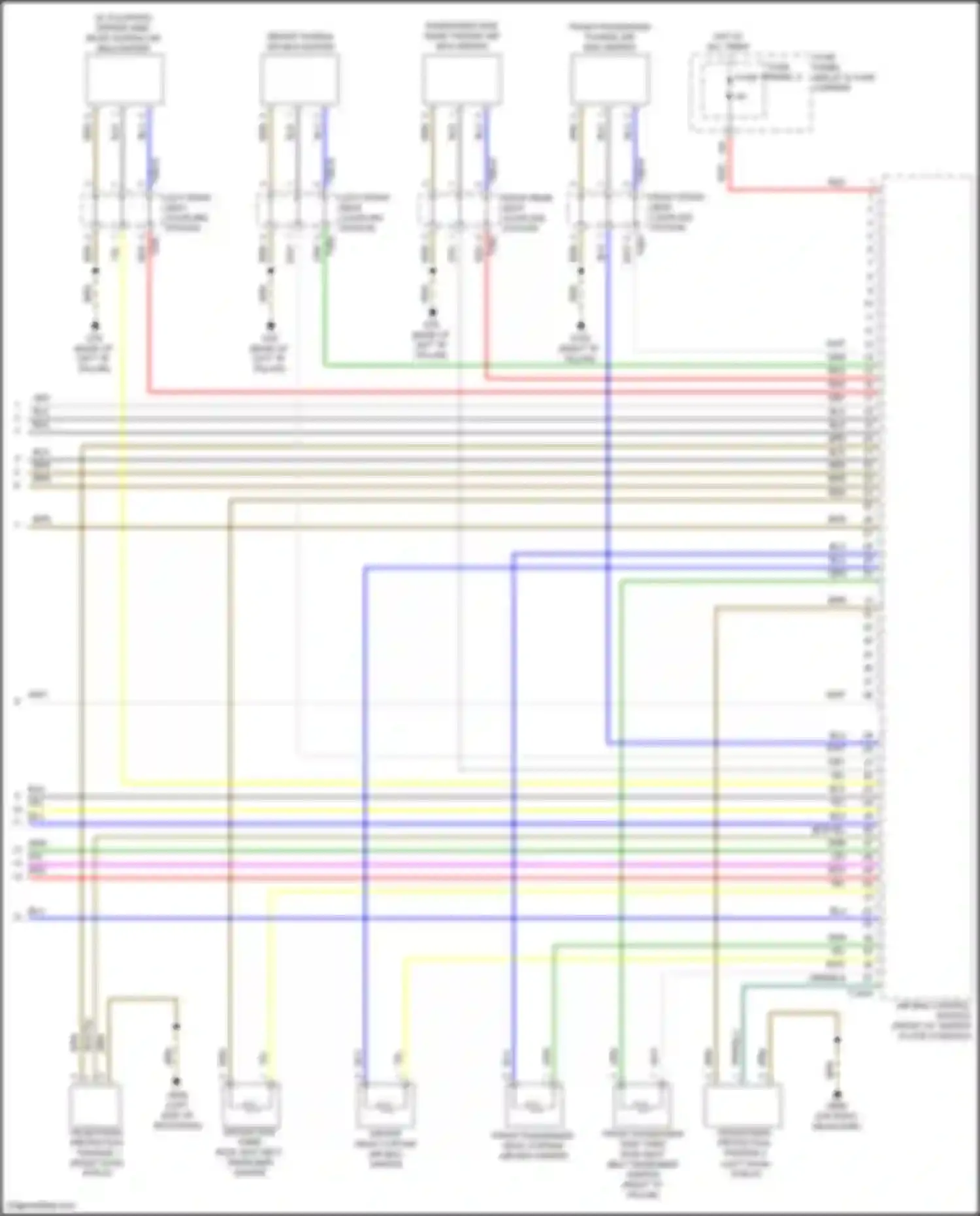 SQ7 Audi 4M facelift (2019-2024): Supplemental restraints circuit (5 of 5)