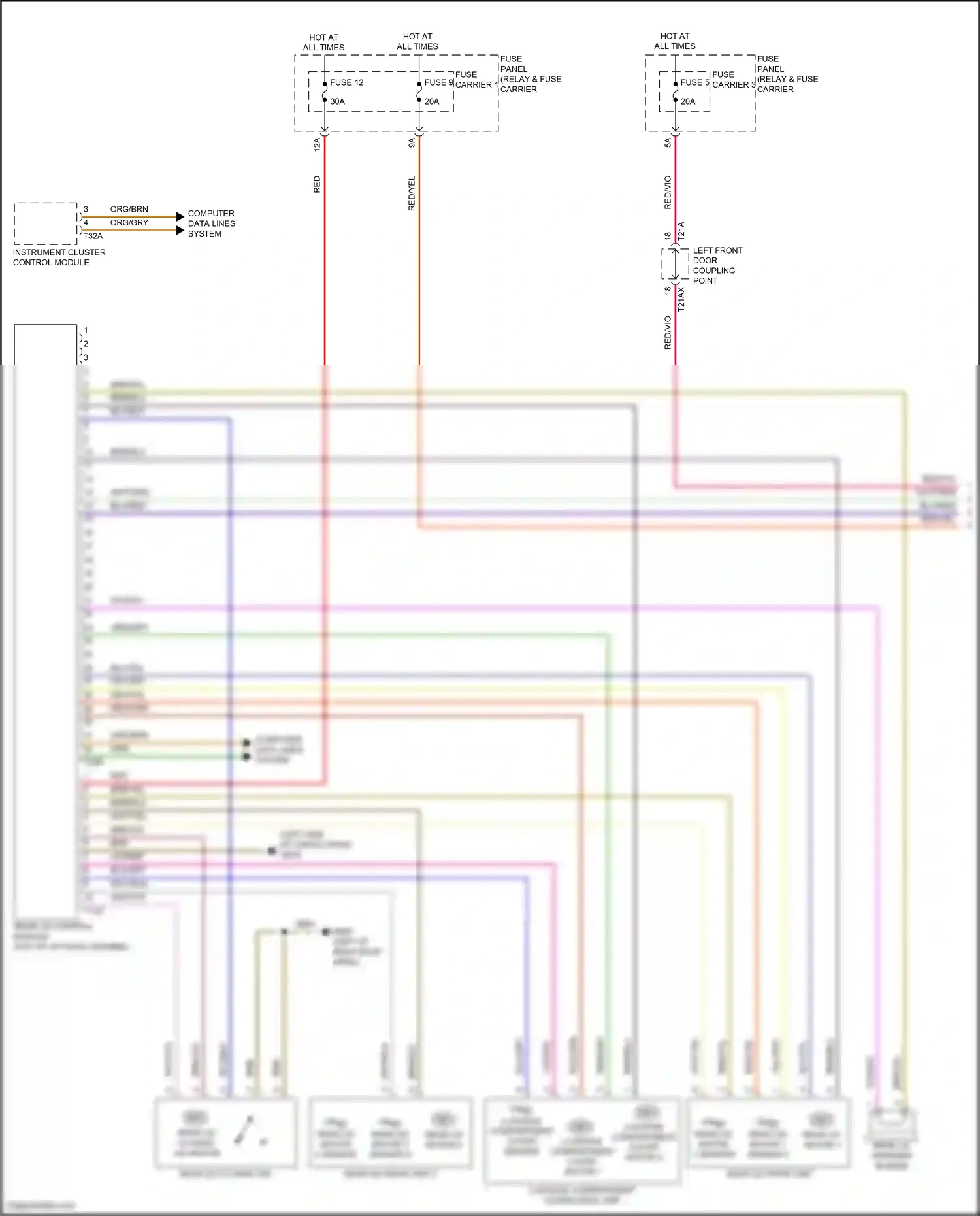 Audi SQ7 4M facelift (2019-2024) computer data lines system wiring diagram  (69 of 147)