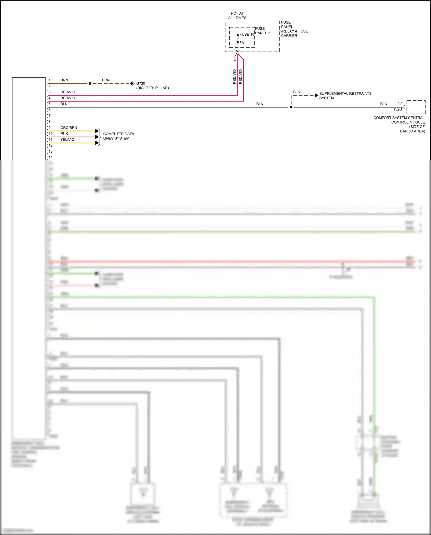 Audi SQ7 4M facelift (2019-2024) computer data lines system wiring diagram  (31 of 147)