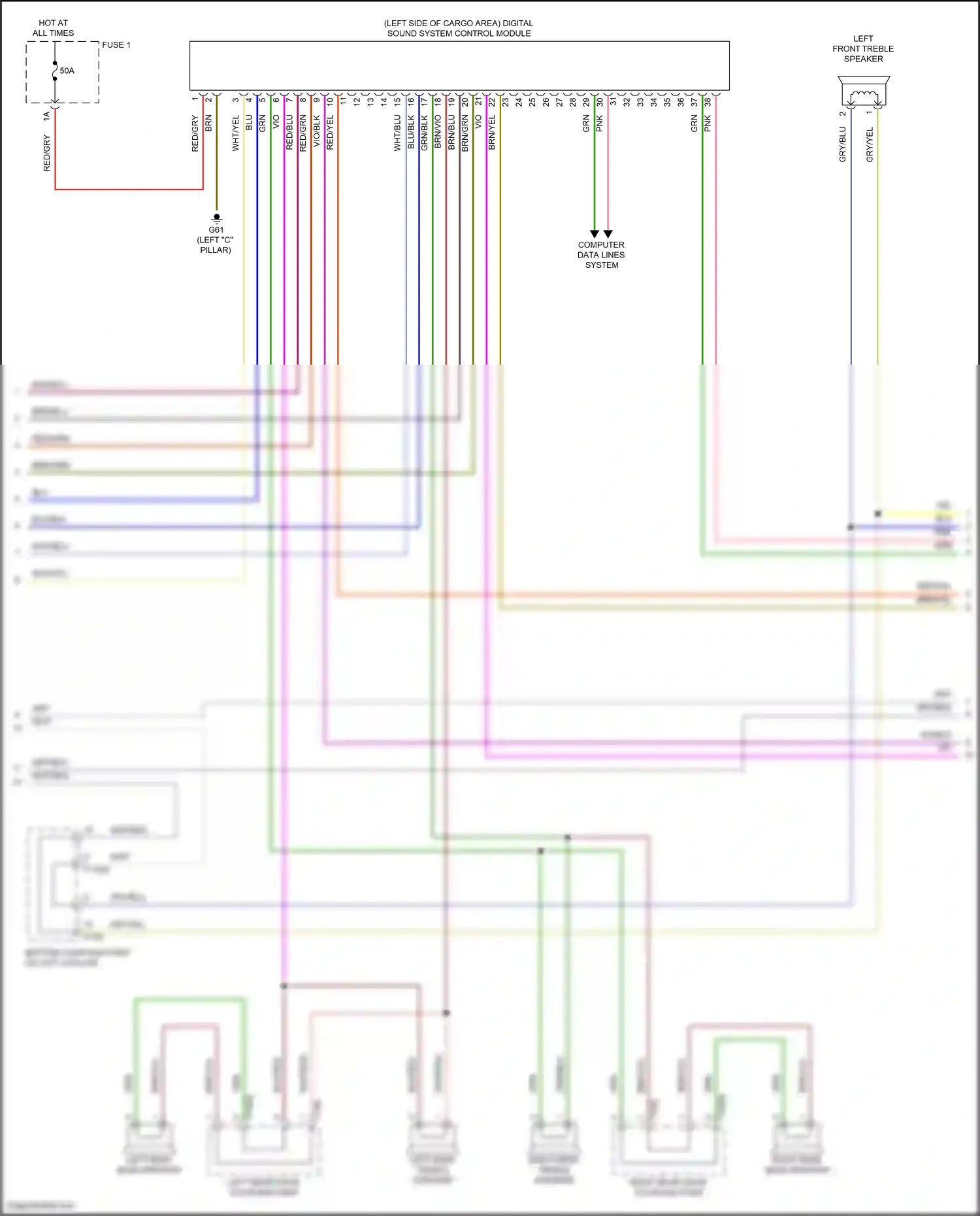 Audi SQ7 4M facelift (2019-2024) computer data lines system wiring diagram  (43 of 147)
