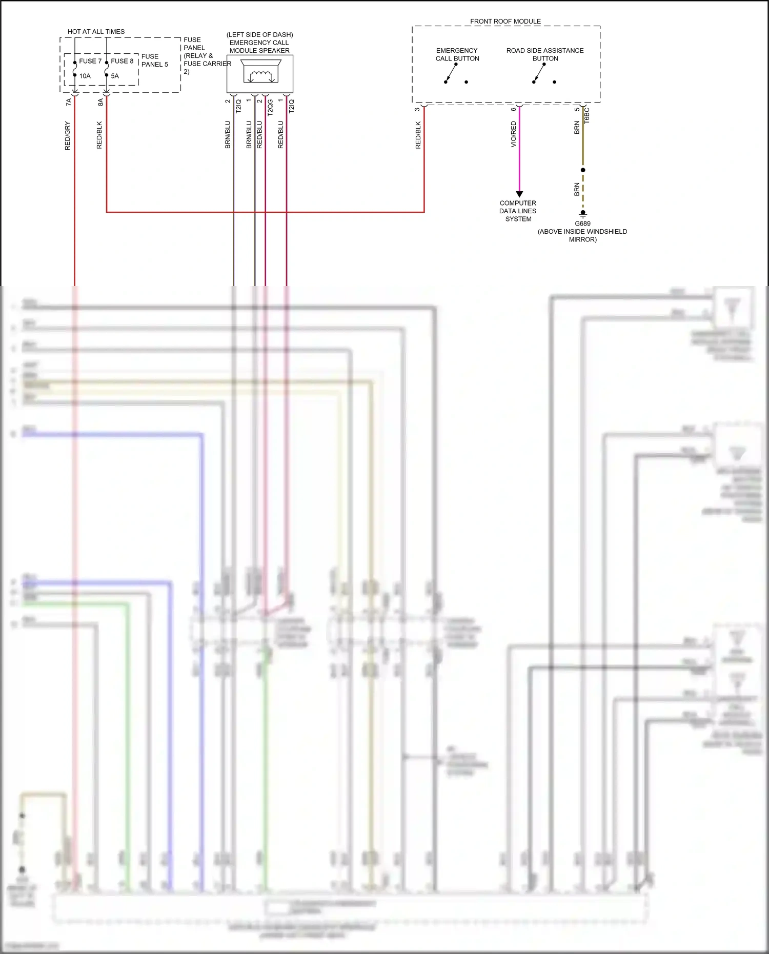 Audi SQ7 4M facelift (2019-2024) computer data lines system wiring diagram  (34 of 147)