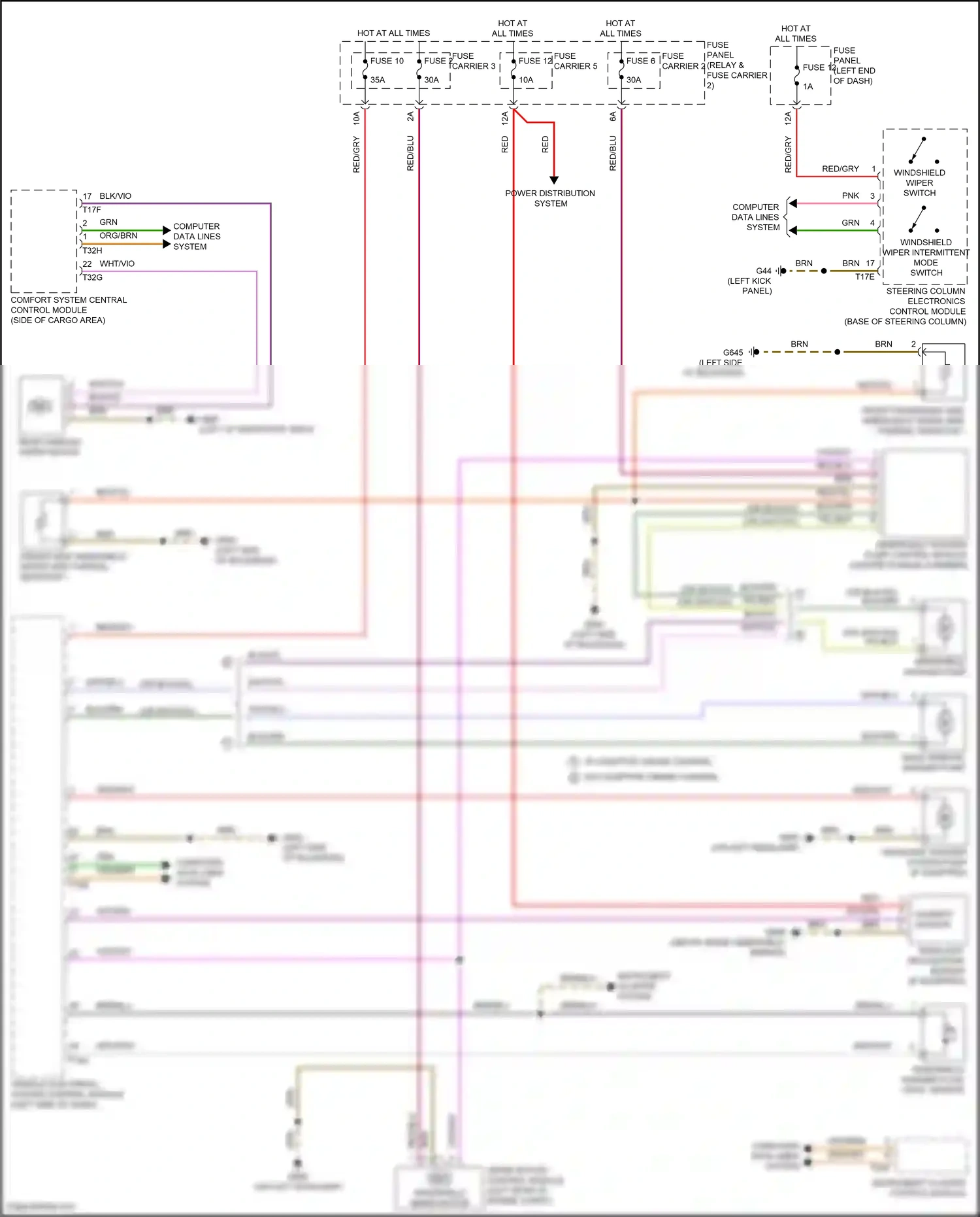 Audi SQ7 4M facelift (2019-2024) computer data lines system wiring diagram  (100 of 147)