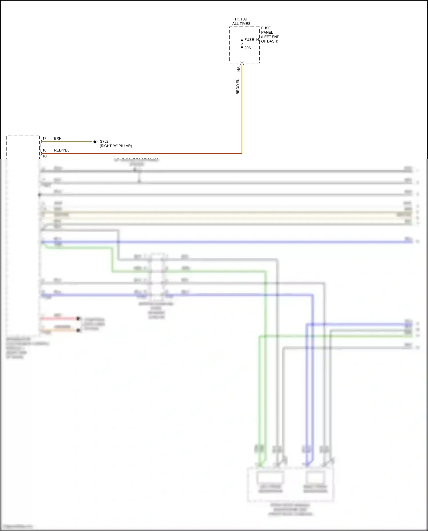 Audi SQ7 4M facelift (2019-2024) information electronics control module 1 wiring diagram  (2 of 20)